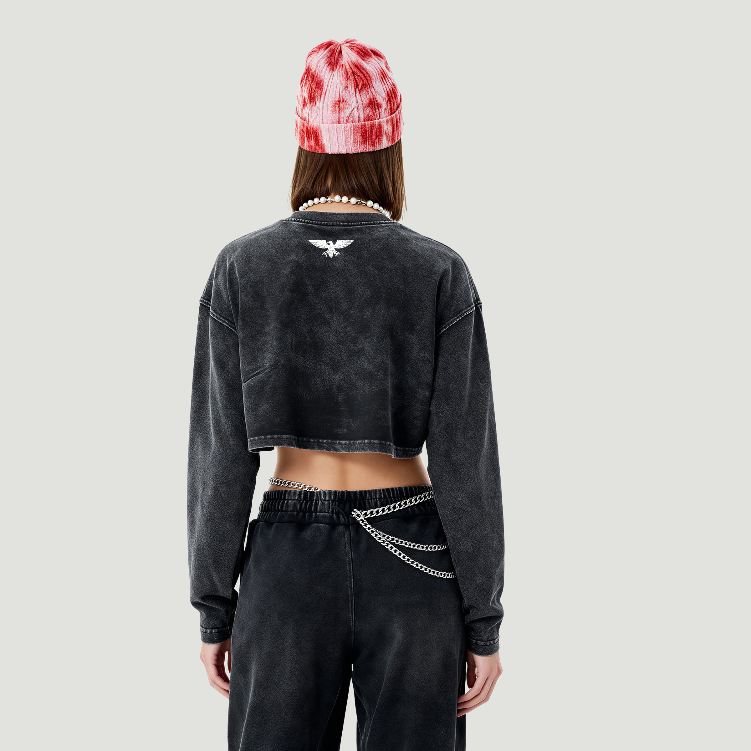 False Hope | Raw Hem Crop Top | ILYRIANEDGE