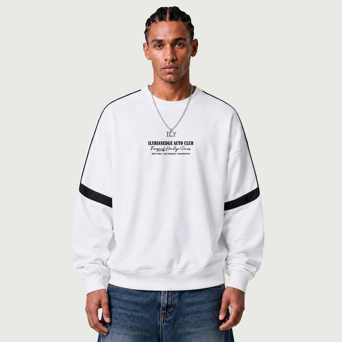 REDLINE | Oversized Heavyweight Crewneck Sweatshirt  | ILYRIANEDGE