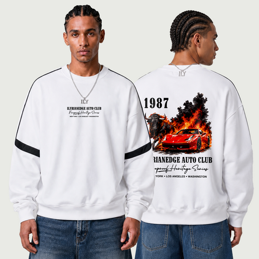 REDLINE | Oversized Heavyweight Crewneck Sweatshirt  | ILYRIANEDGE