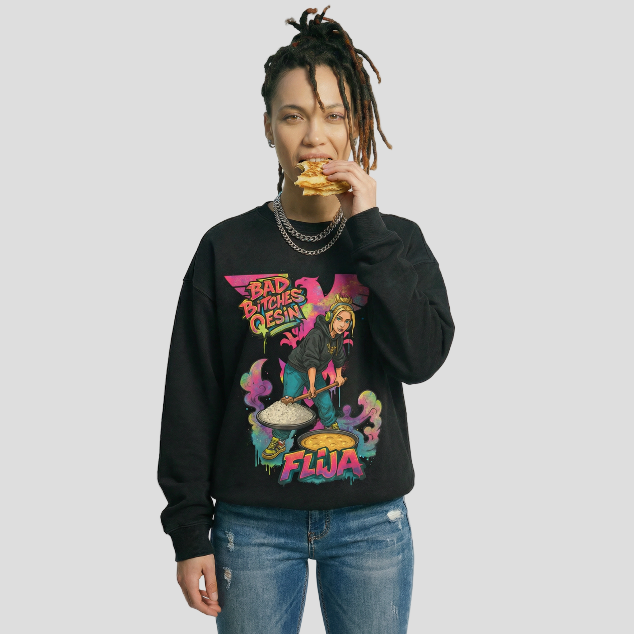 Flija | Oversized Faded Sweatshirt | ILYRIANEDGE