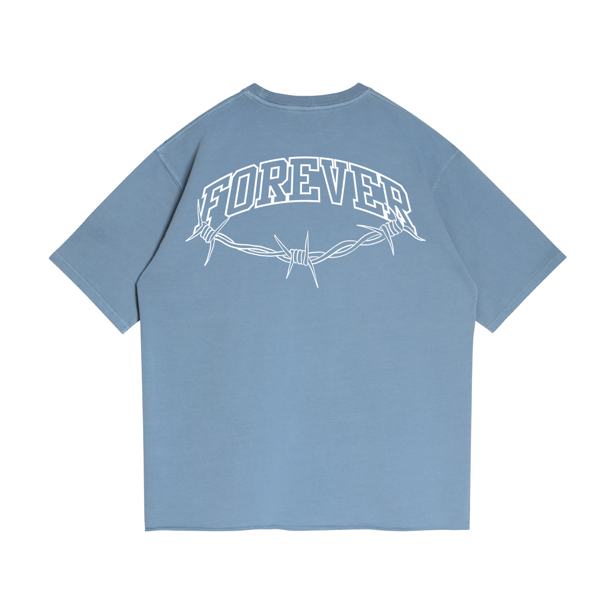 Forever - 260GSM Unisex Faded Raw Hem T-shirt