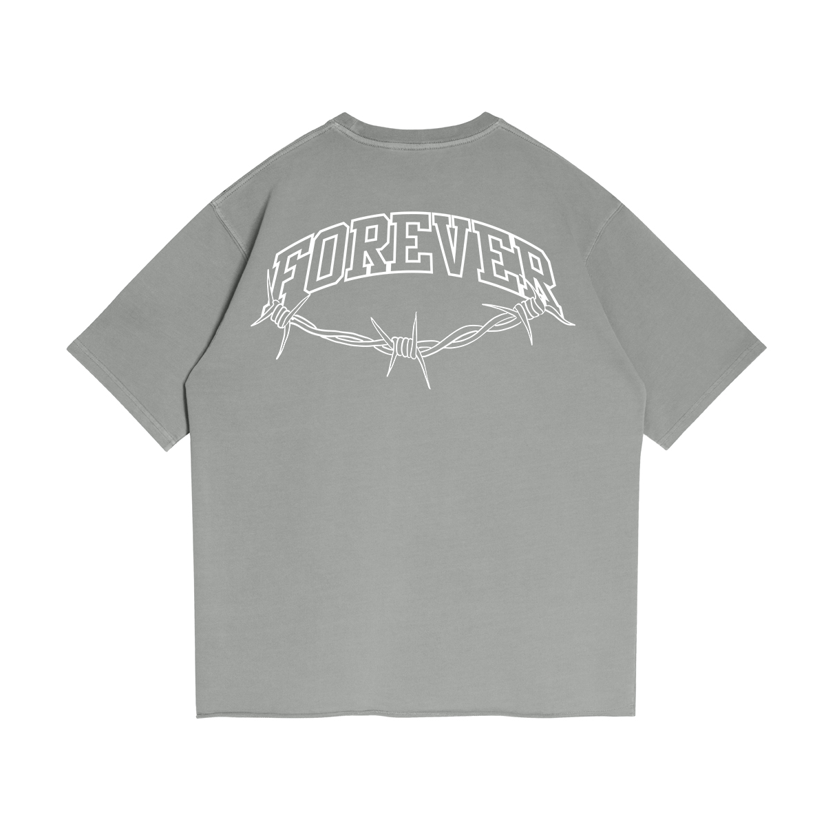 Forever - 260GSM Unisex Faded Raw Hem T-shirt
