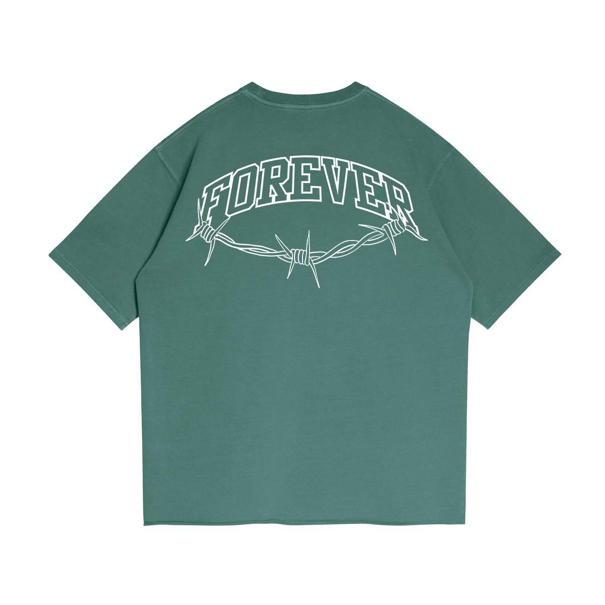 Forever - 260GSM Unisex Faded Raw Hem T-shirt