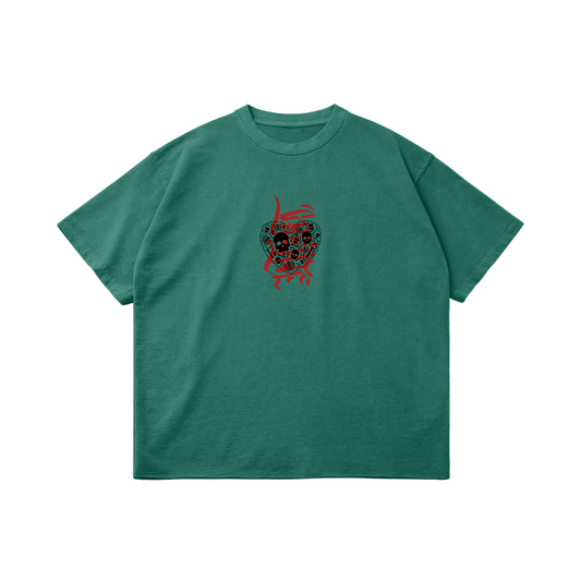 Fragmented Thoughts | Faded Raw Hem T-Shirt | ILYRIANEDGE