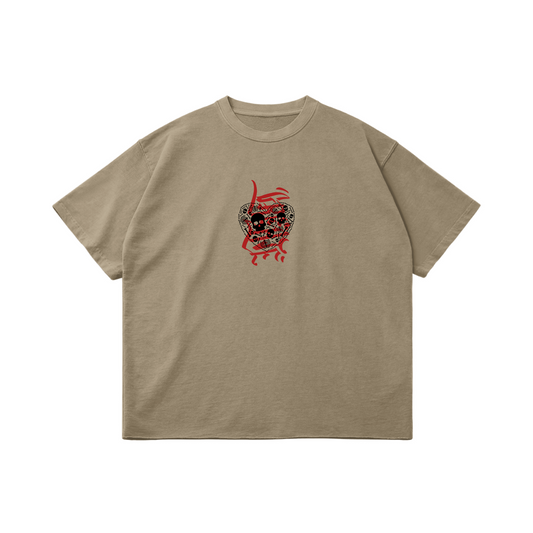 Fragmented Thoughts | Faded Raw Hem T-Shirt | ILYRIANEDGE