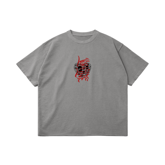Fragmented Thoughts | Faded Raw Hem T-Shirt | ILYRIANEDGE