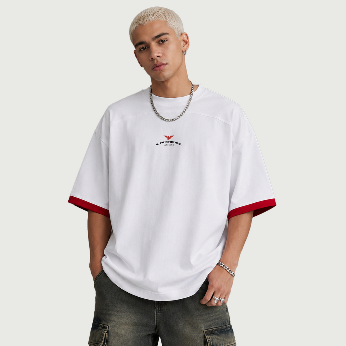 Free Your Mind | Oversized Color Block Drop Shoulder T-Shirt | ILYRIANEDGE