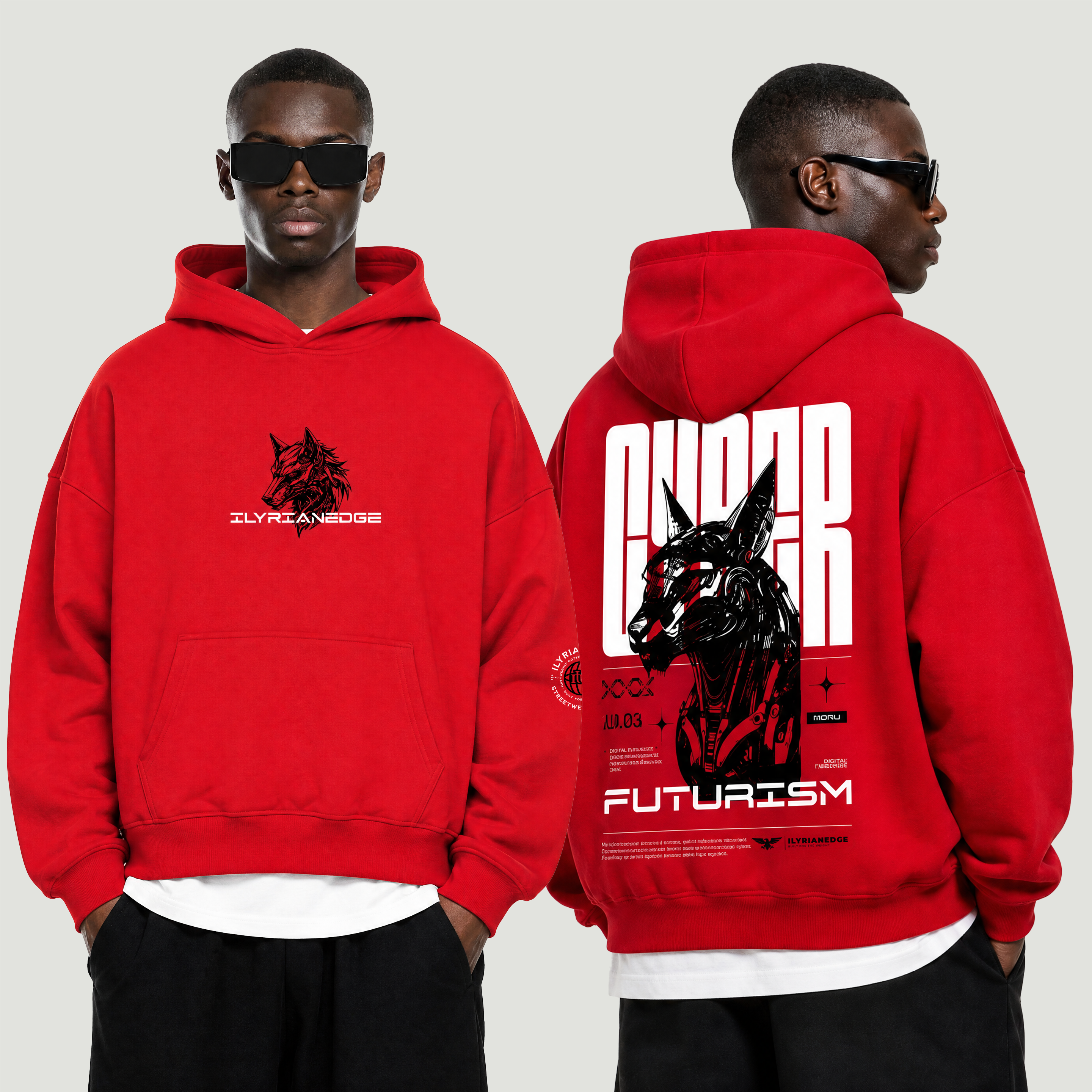 Cerberus Futurism | Boxy Hoodie | ILYRIANEDGE