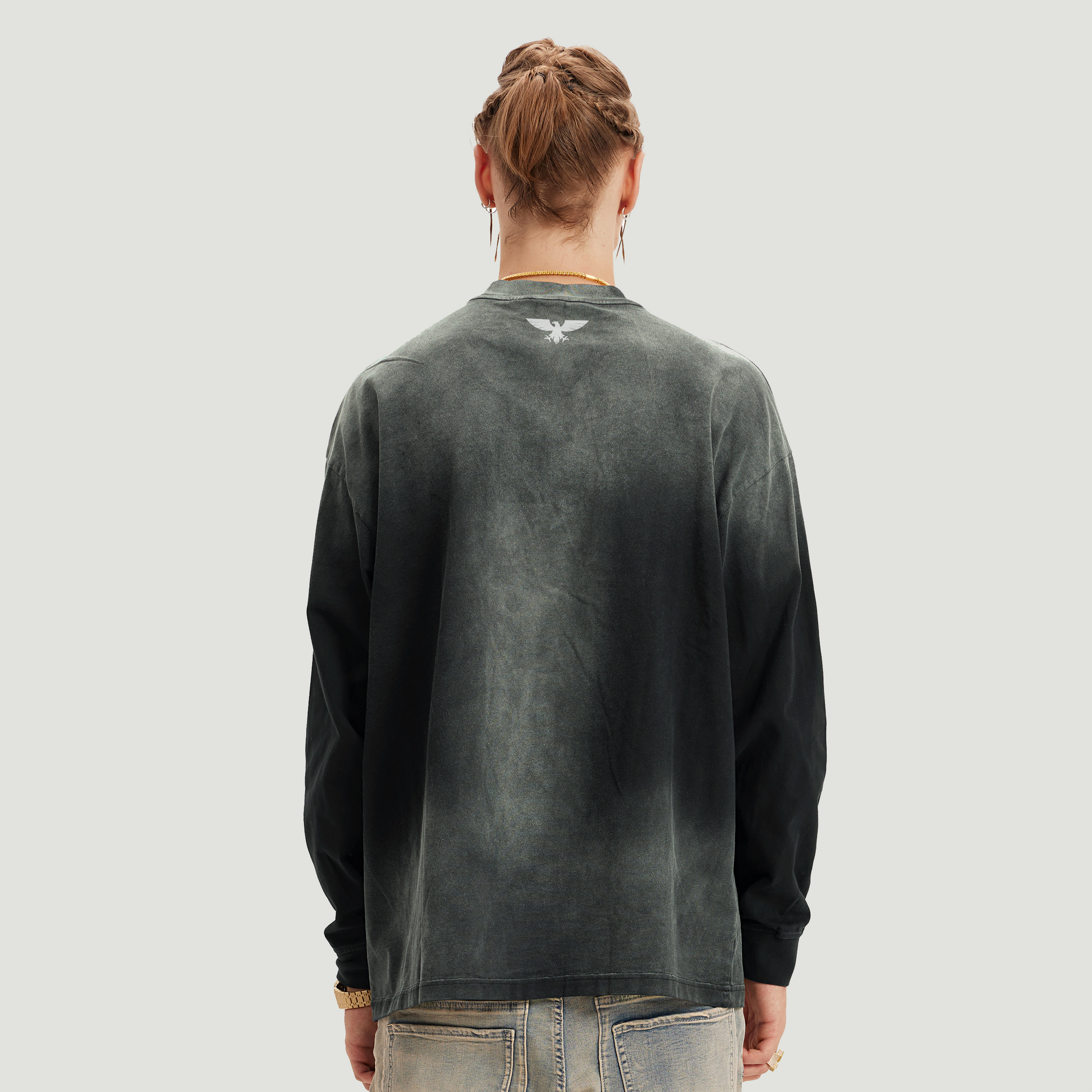 Ghost | Oversized Sun-Faded Long Sleeve | ILYRIANEDGE