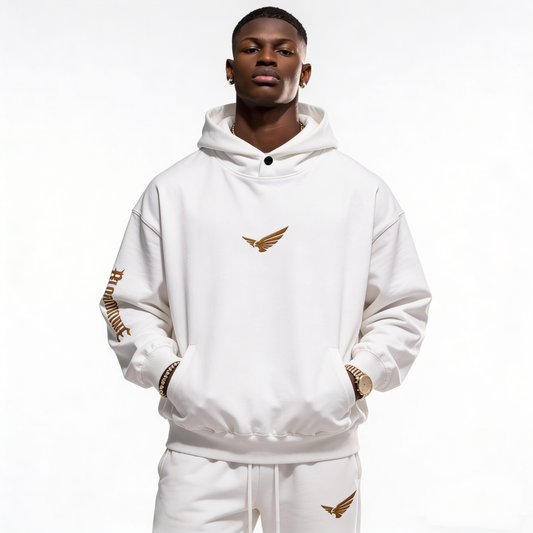 Bloodline Snap Gold 2.0 - 420GSM Unisex Snap Collar Hoodie