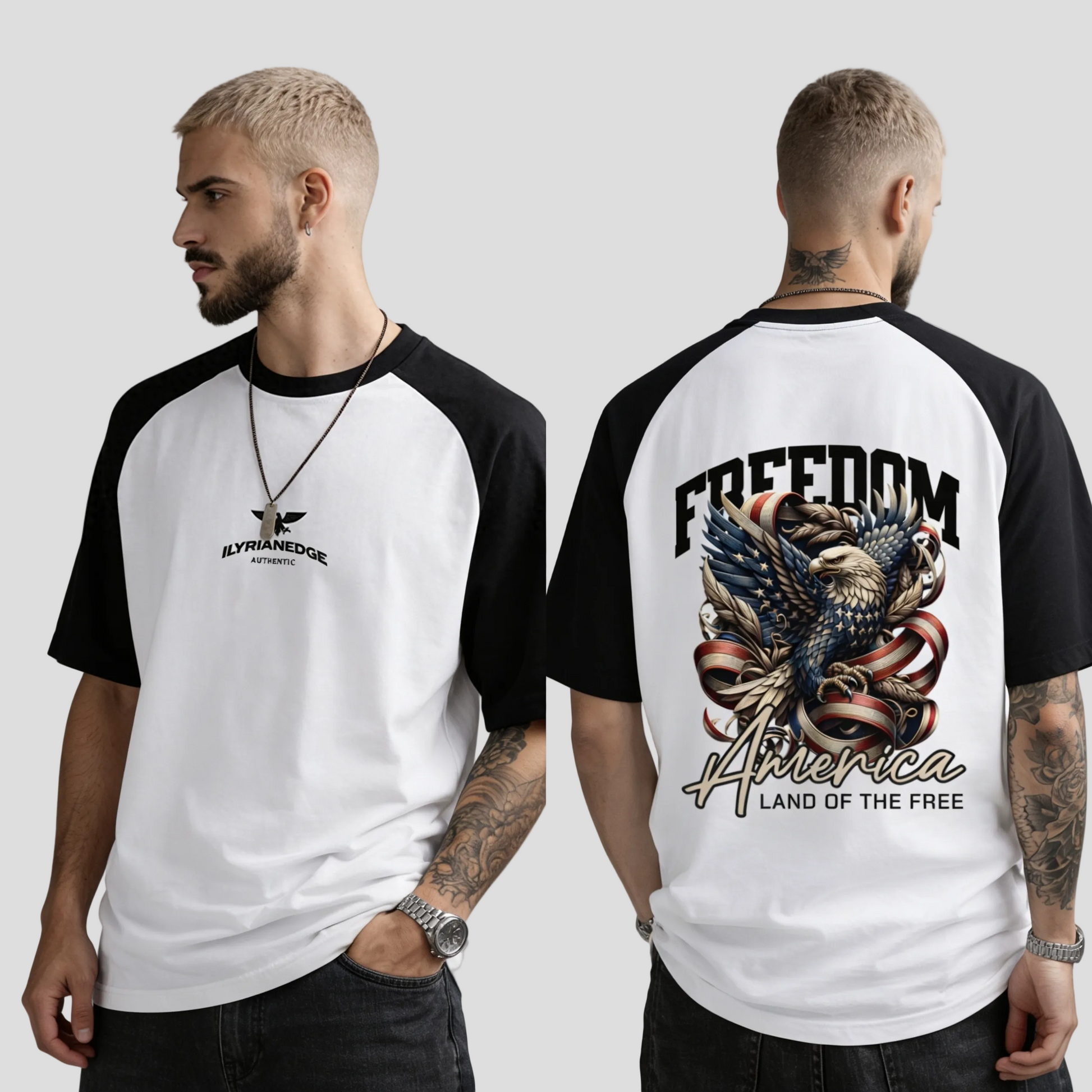 Freedom | Oversized Baseball Tee | ILYRIANEDGE