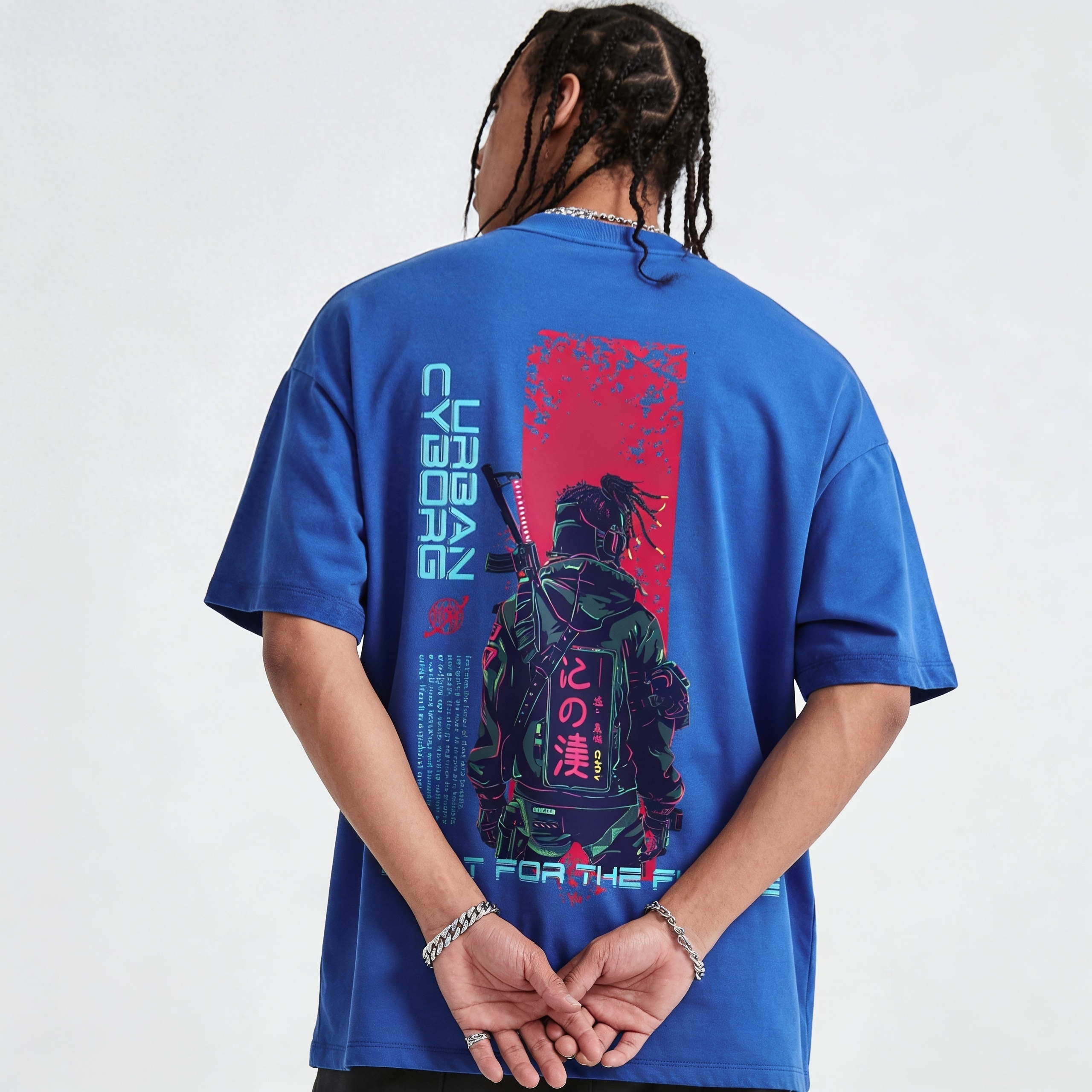 Glitch Runner | Oversized Crew Neck Tee | ILYRIANEDGE