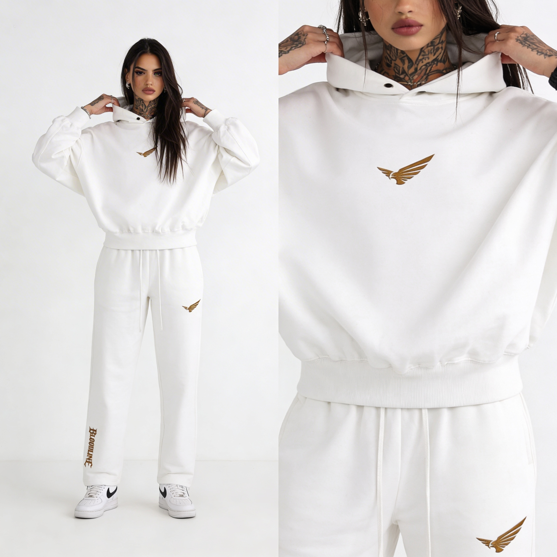 Bloodline Snap Gold 2.0 | Snap Collar Hoodie | ILYRIANEDGE