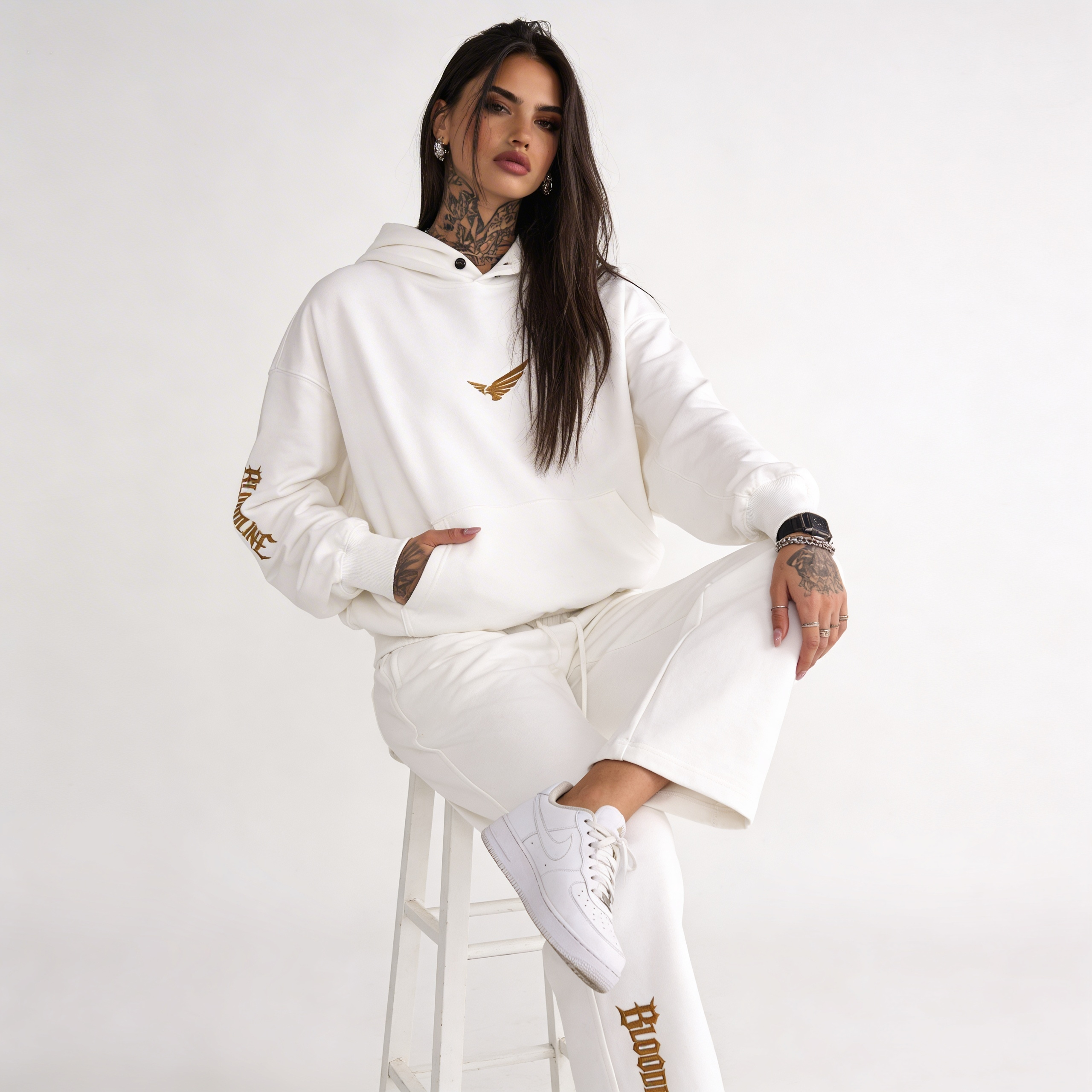 Bloodline Snap Gold 2.0 | Snap Collar Hoodie | ILYRIANEDGE