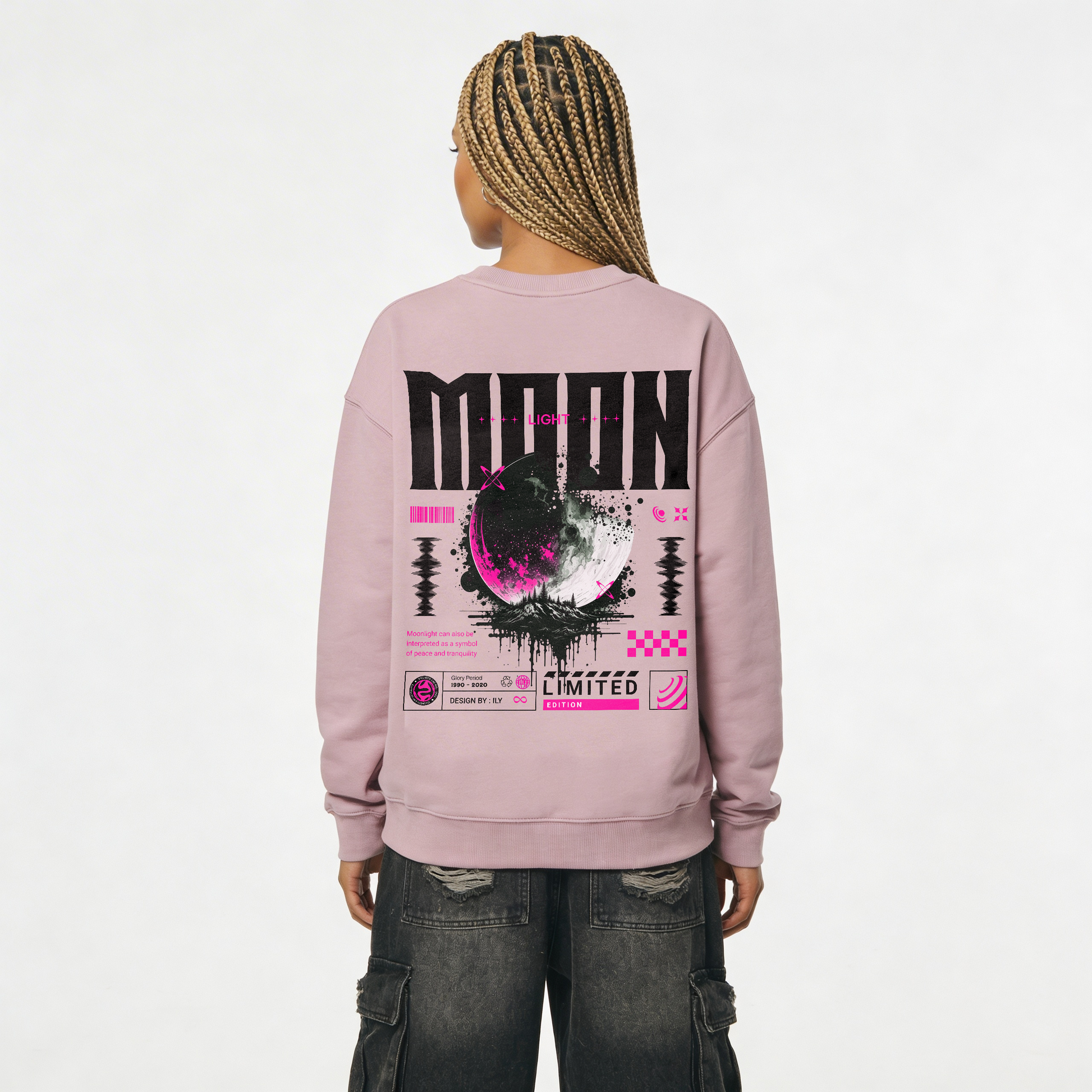 Moon | Heavyweight Oversized Sweatshirt | ILYRIANEDGE