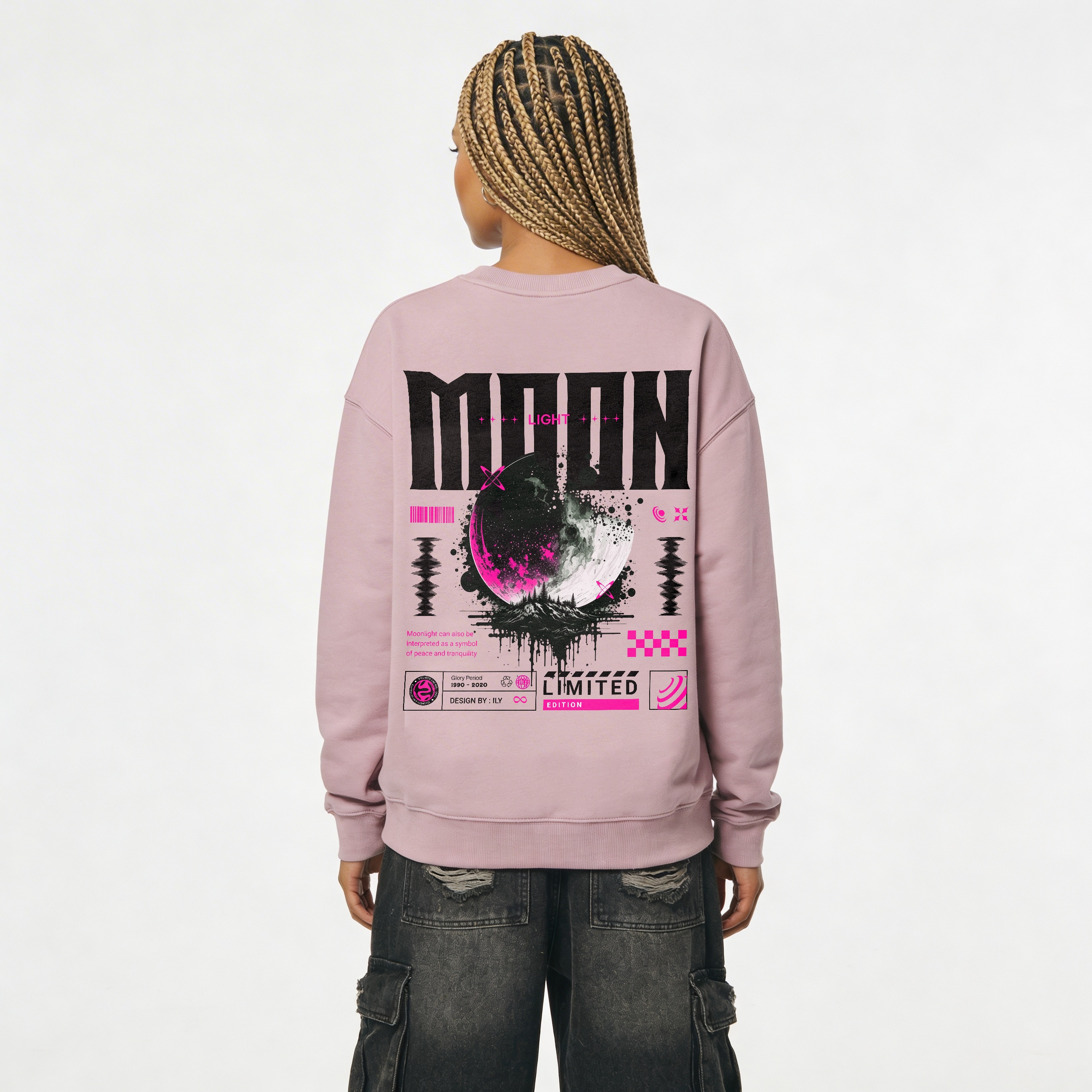 Moon | Heavyweight Oversized Sweatshirt | ILYRIANEDGE