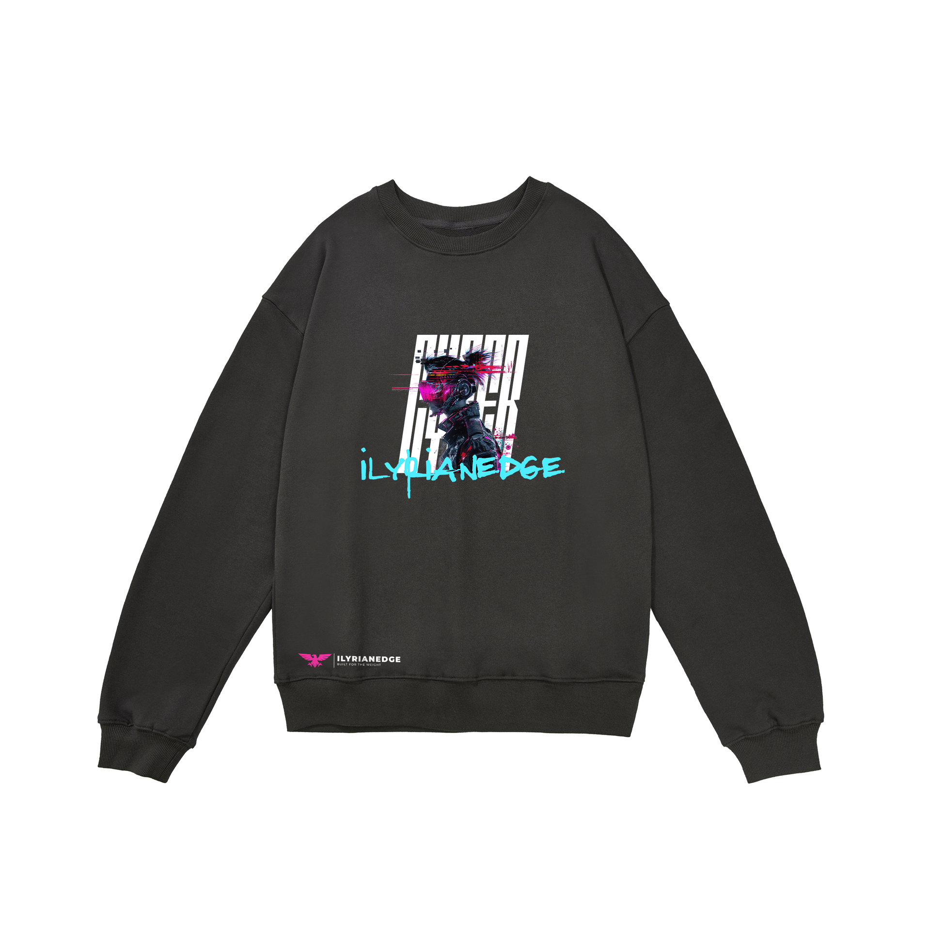 Glitch Runner | Heavyweight Sweatshirt | ILYRIANEDGE