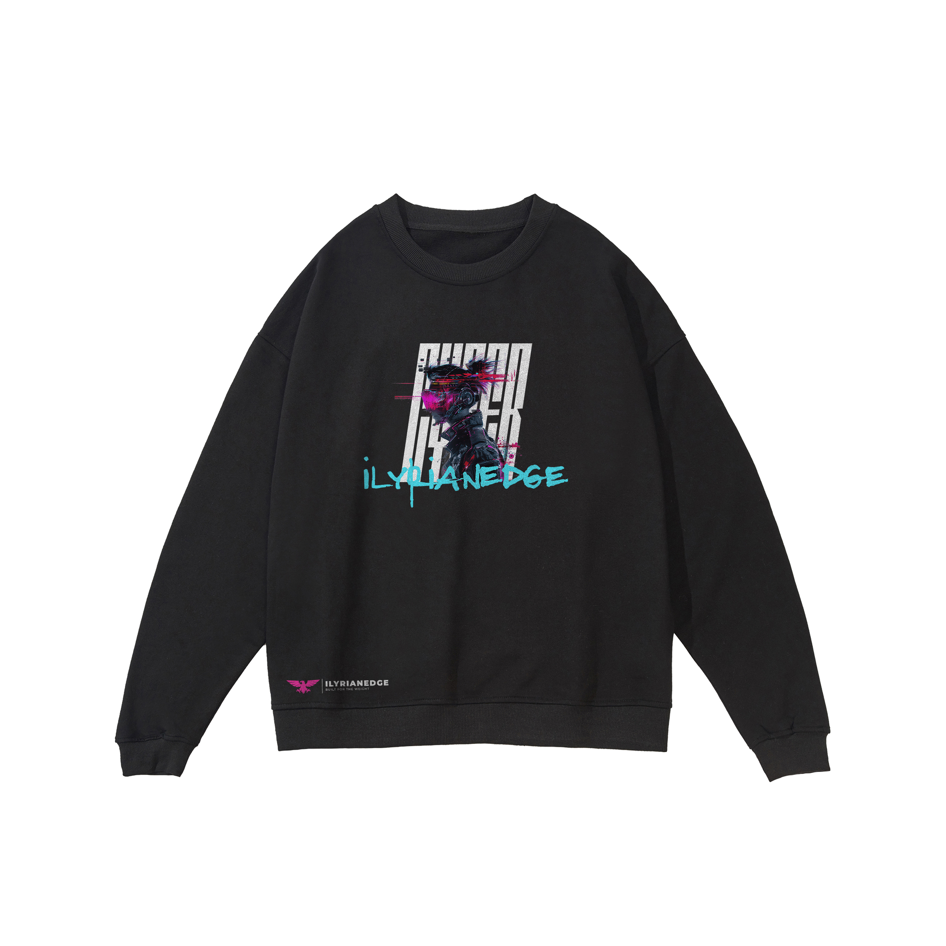 Glitch Runner | Heavyweight Sweatshirt | ILYRIANEDGE