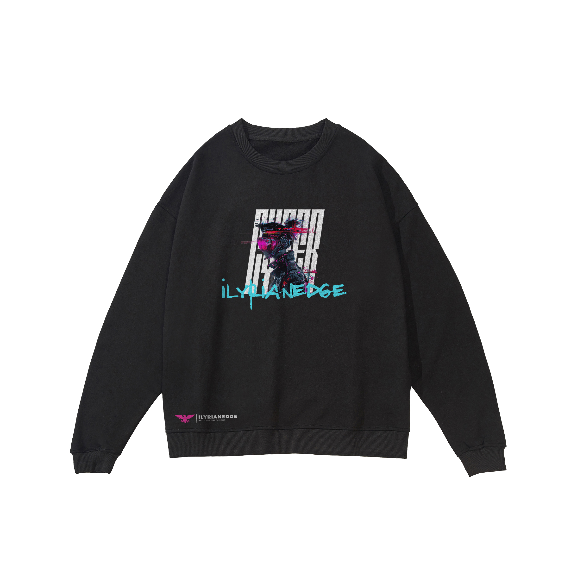 Glitch Runner | Heavyweight Sweatshirt | ILYRIANEDGE