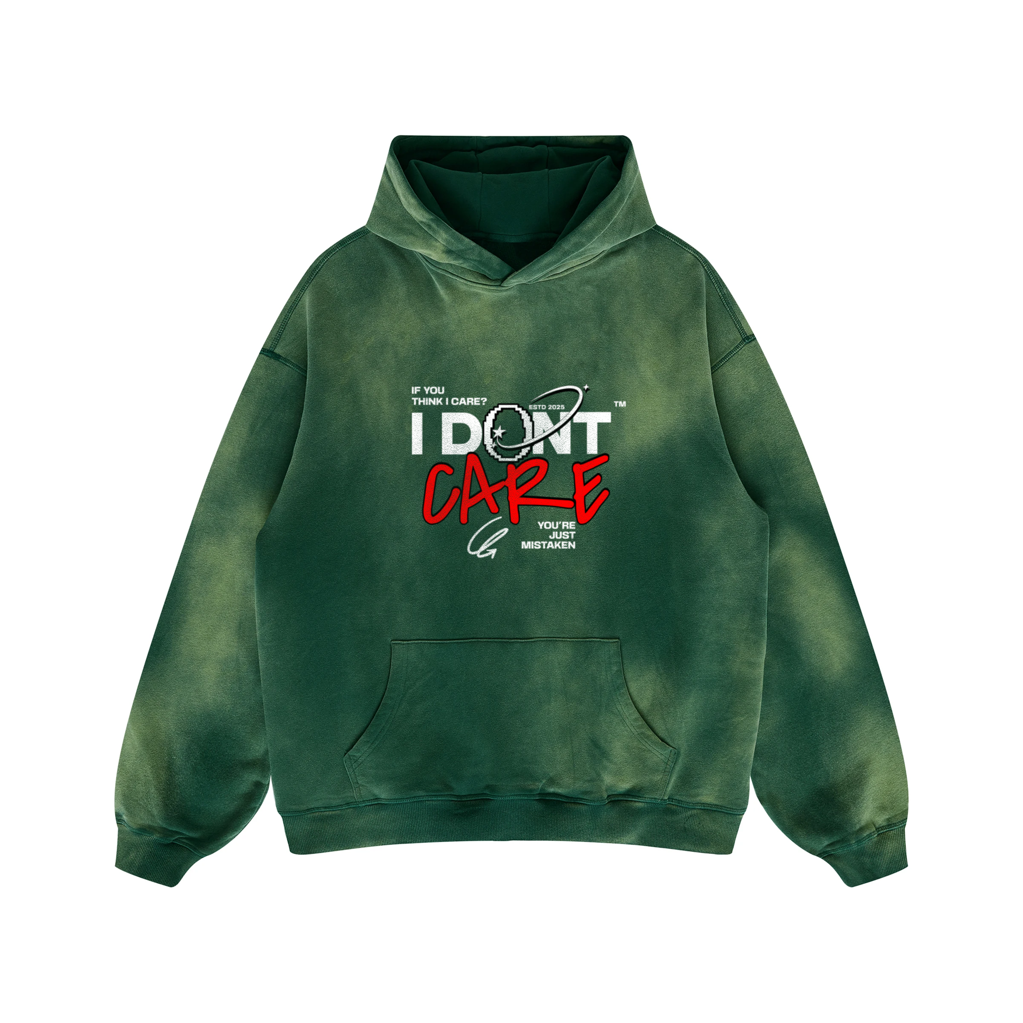 I Don't Care | Faded Hoodie | ILYRIANEDGE