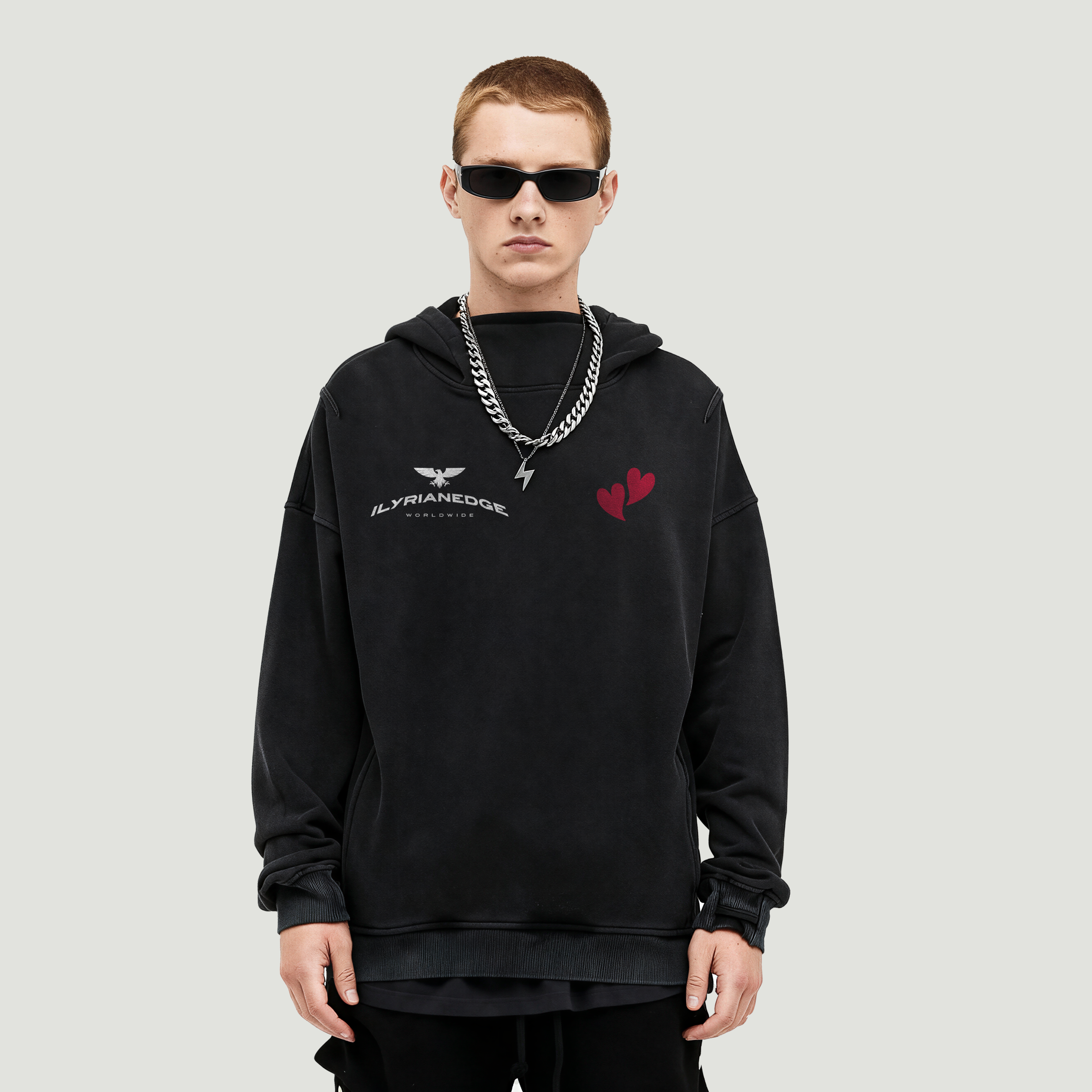 Ilyrianedge Hoodie | Washed Turtleneck Hoodie | ILYRIANEDGE