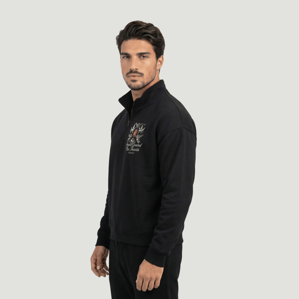 Angles Of Heart | Half-Zip Sweatshirt | ILYRIANEDGE