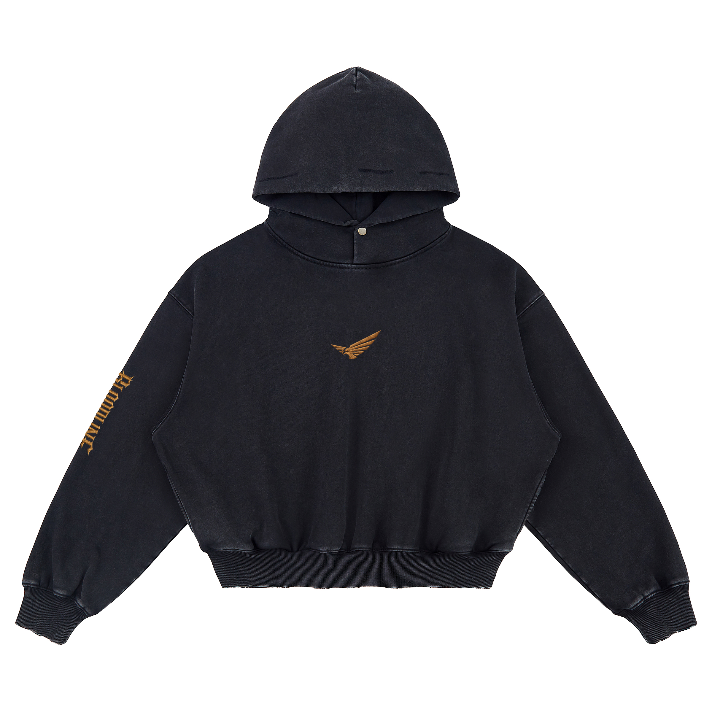 Bloodline Snap Gold 2.0 - 420GSM Unisex Snap Collar Hoodie