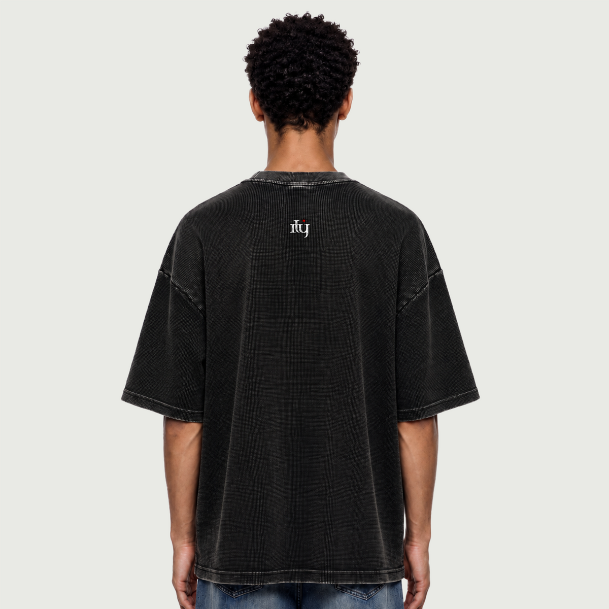 Hustle | Waffle Washed Oversized Boxy T-Shirt |  | ILYRIANEDGE