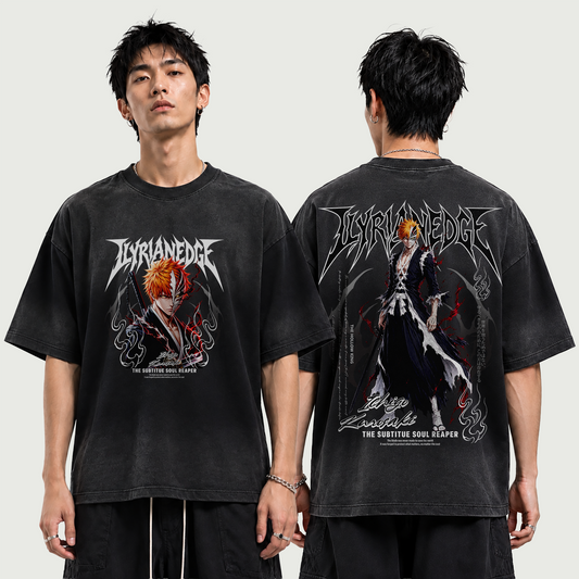 Soul Reaper | 260GSM Boxy Tie-Dyed T-Shirt | ILYRIANEDGE