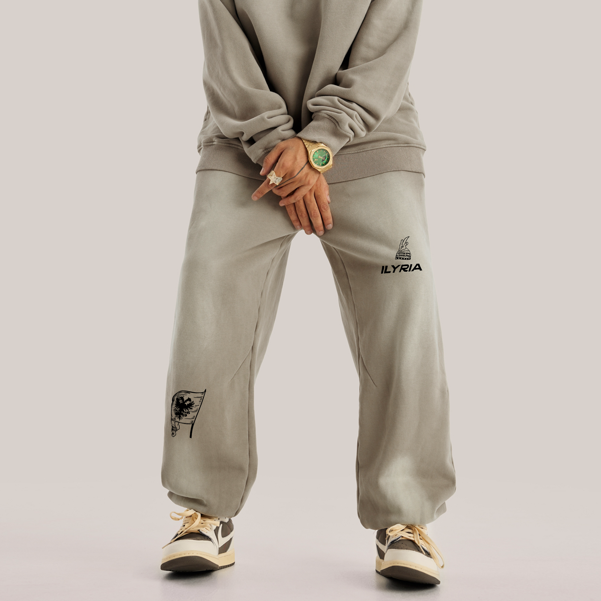 Ily Joggers - 400GSM Unisex Super Heavyweight Sun Faded Sweatpants