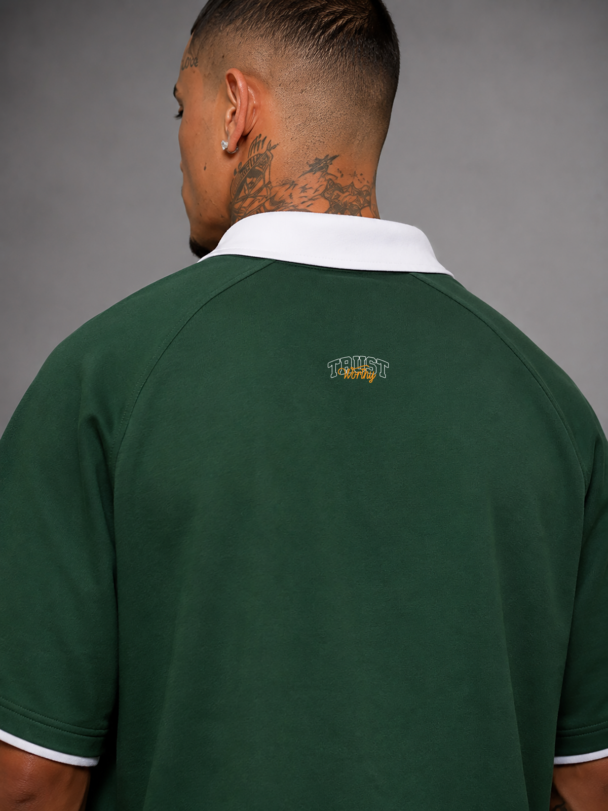 Ilyrianedge | Premium Contrast Collar Raglan Polo Shirt | ILYRIANEDGE