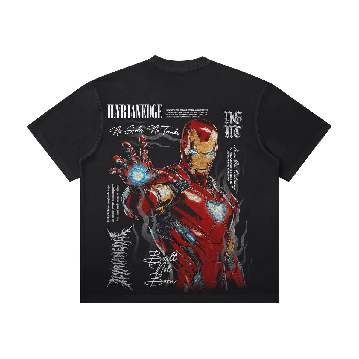 Steelborn | Raw Seam Boxy Heavyweight T-Shirt | ILYRIANEDGE