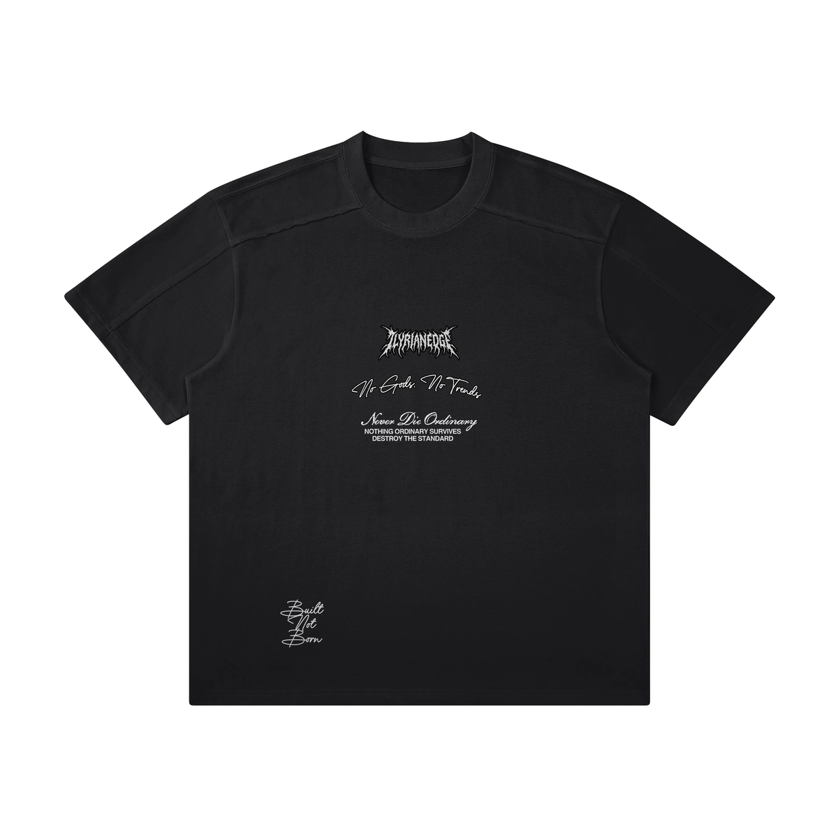 Steelborn | Raw Seam Boxy Heavyweight T-Shirt | ILYRIANEDGE