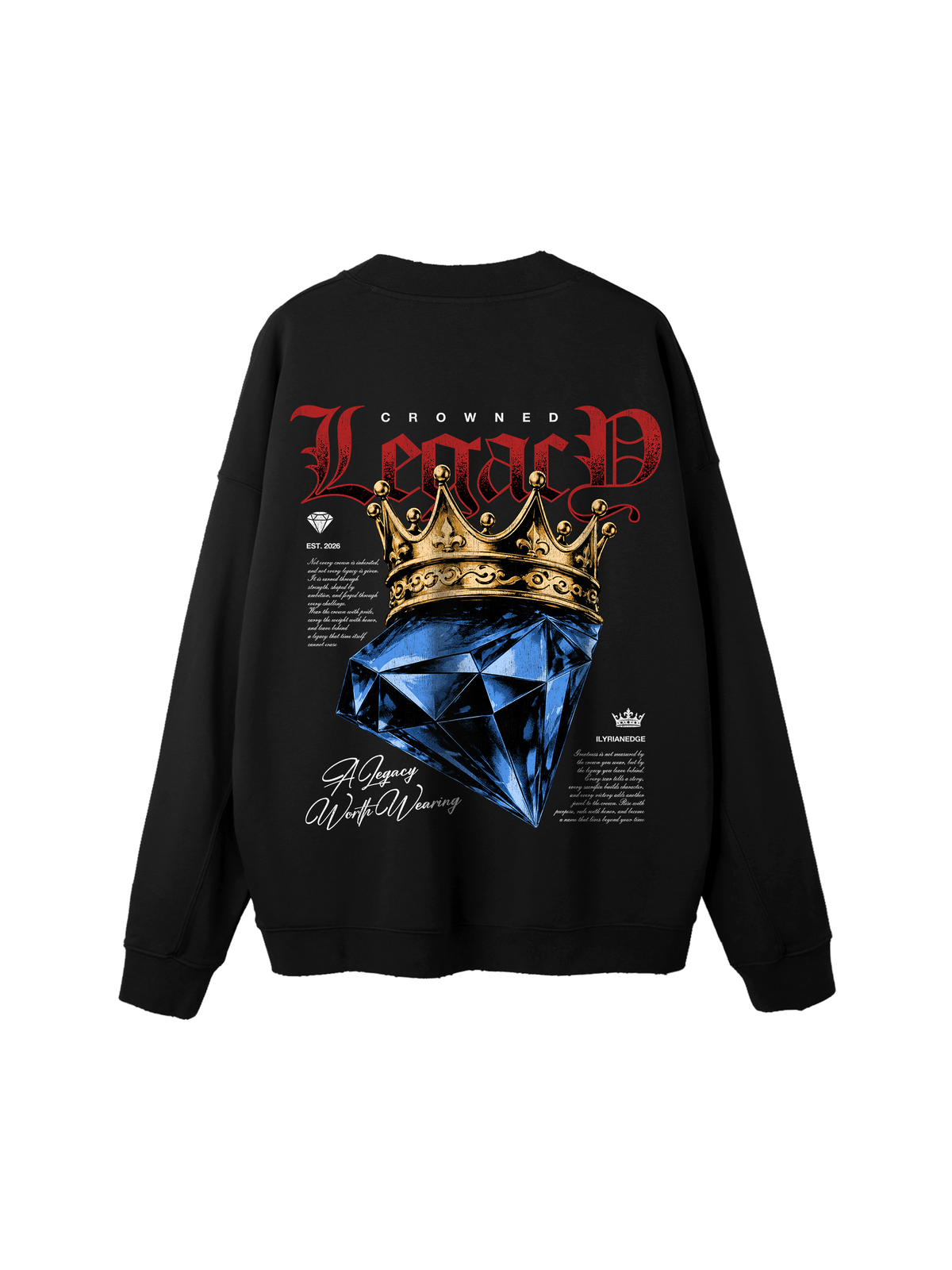 Royal Blood | Oversized Drop Shoulder Sweatshirt | ILYRIANEDGE