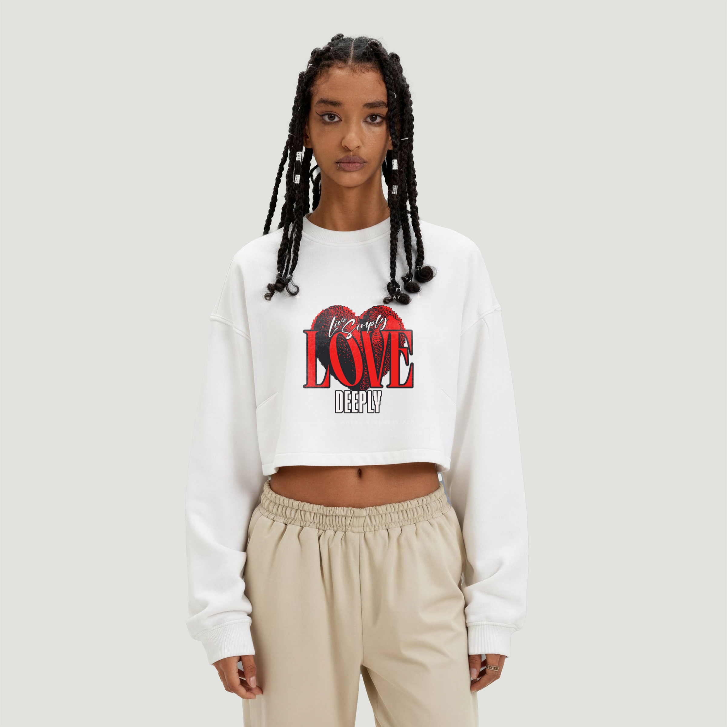 Love | Raw Hem Crop Top | ILYRIANEDGE