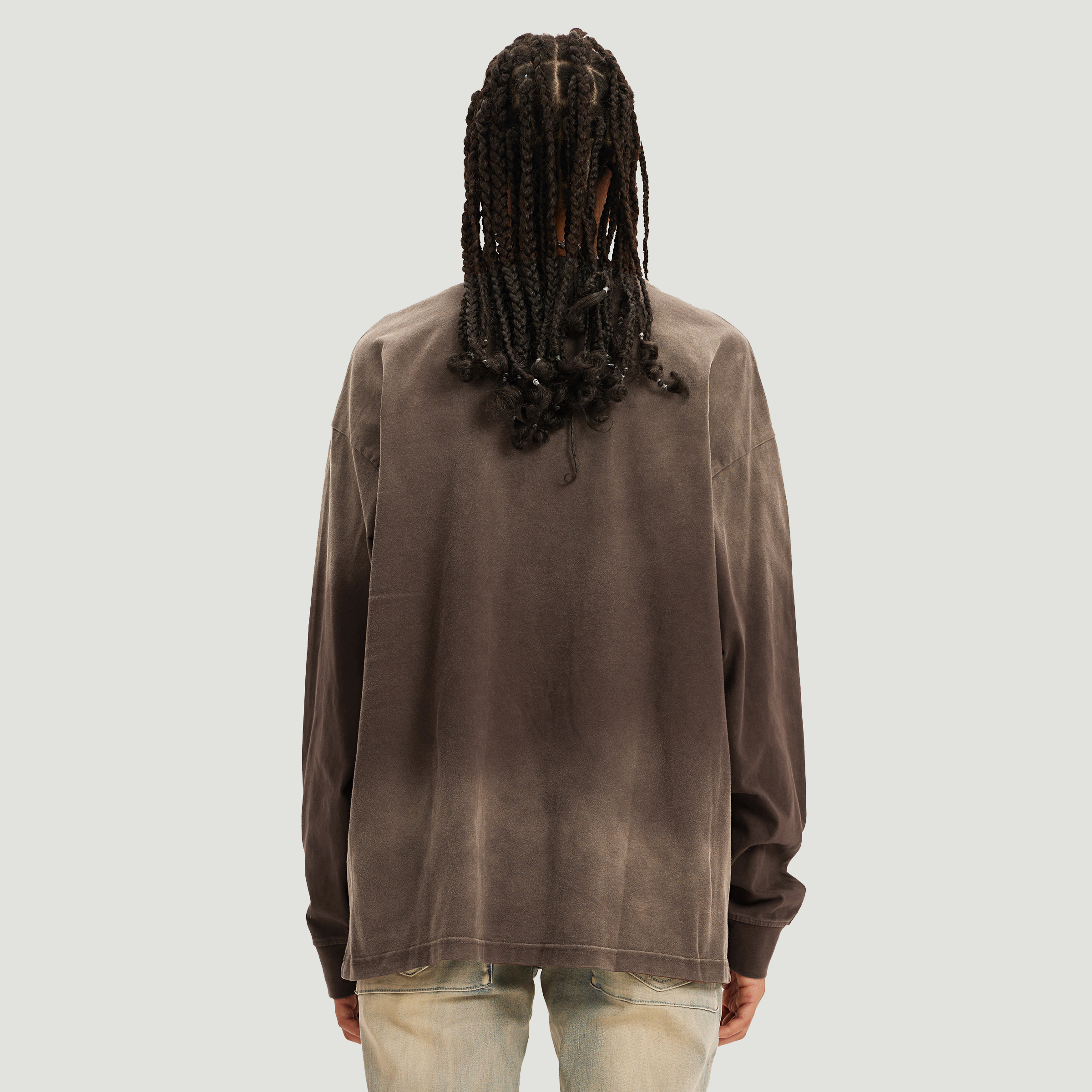Lucky | Oversized Sun-Faded Long Sleeve Top | ILYRIANEDGE