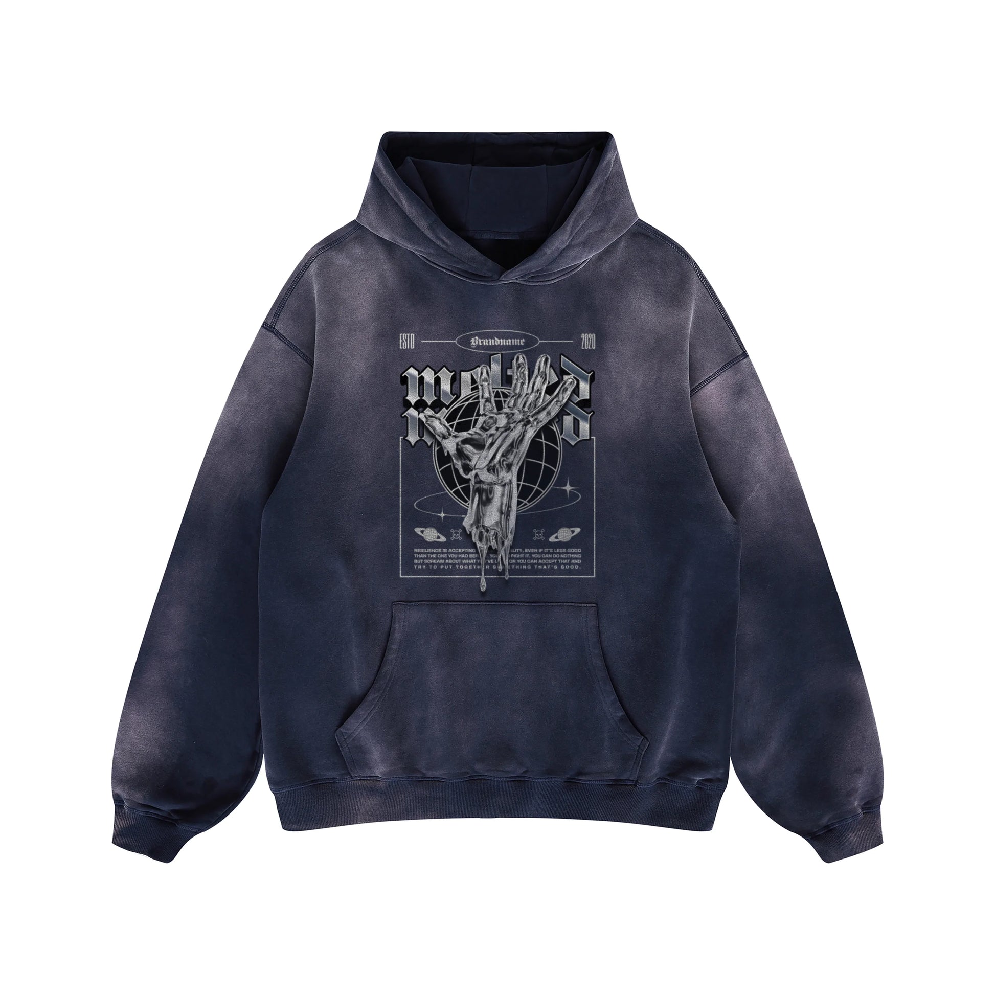 Melted World - 400GSM Unisex Super Heavyweight Sun Faded Hoodie