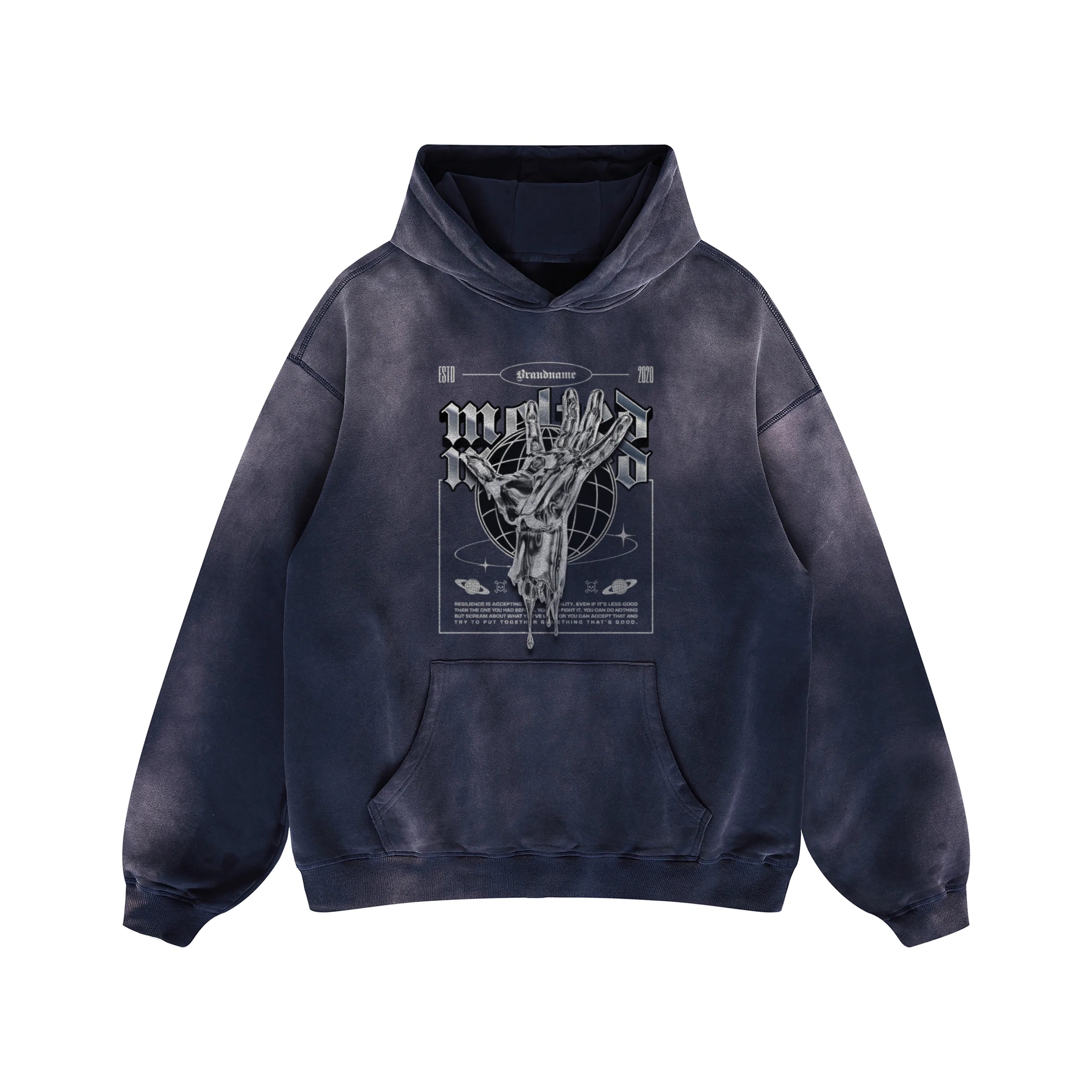 Melted World - 400GSM Unisex Super Heavyweight Sun Faded Hoodie
