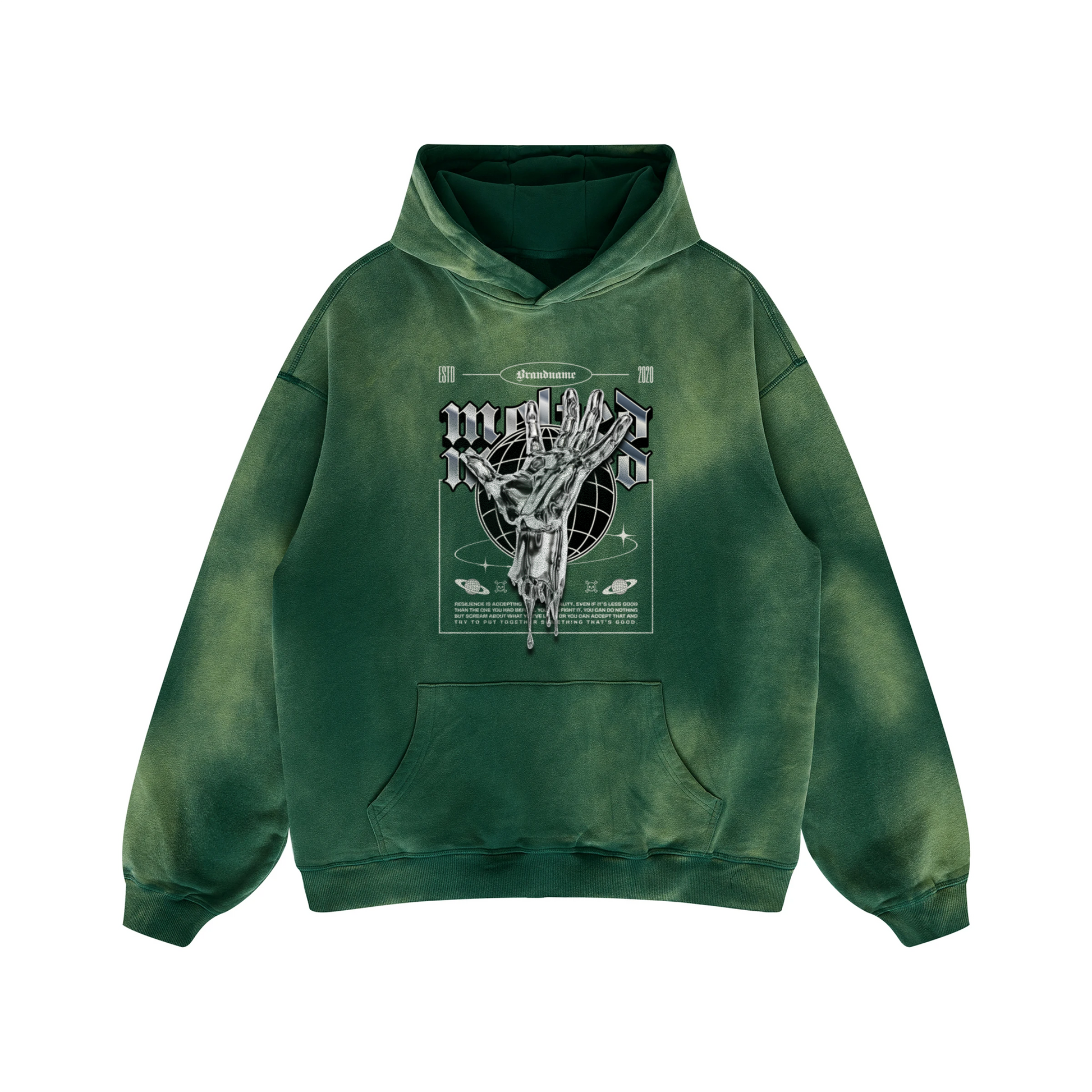 Melted World - 400GSM Unisex Super Heavyweight Sun Faded Hoodie