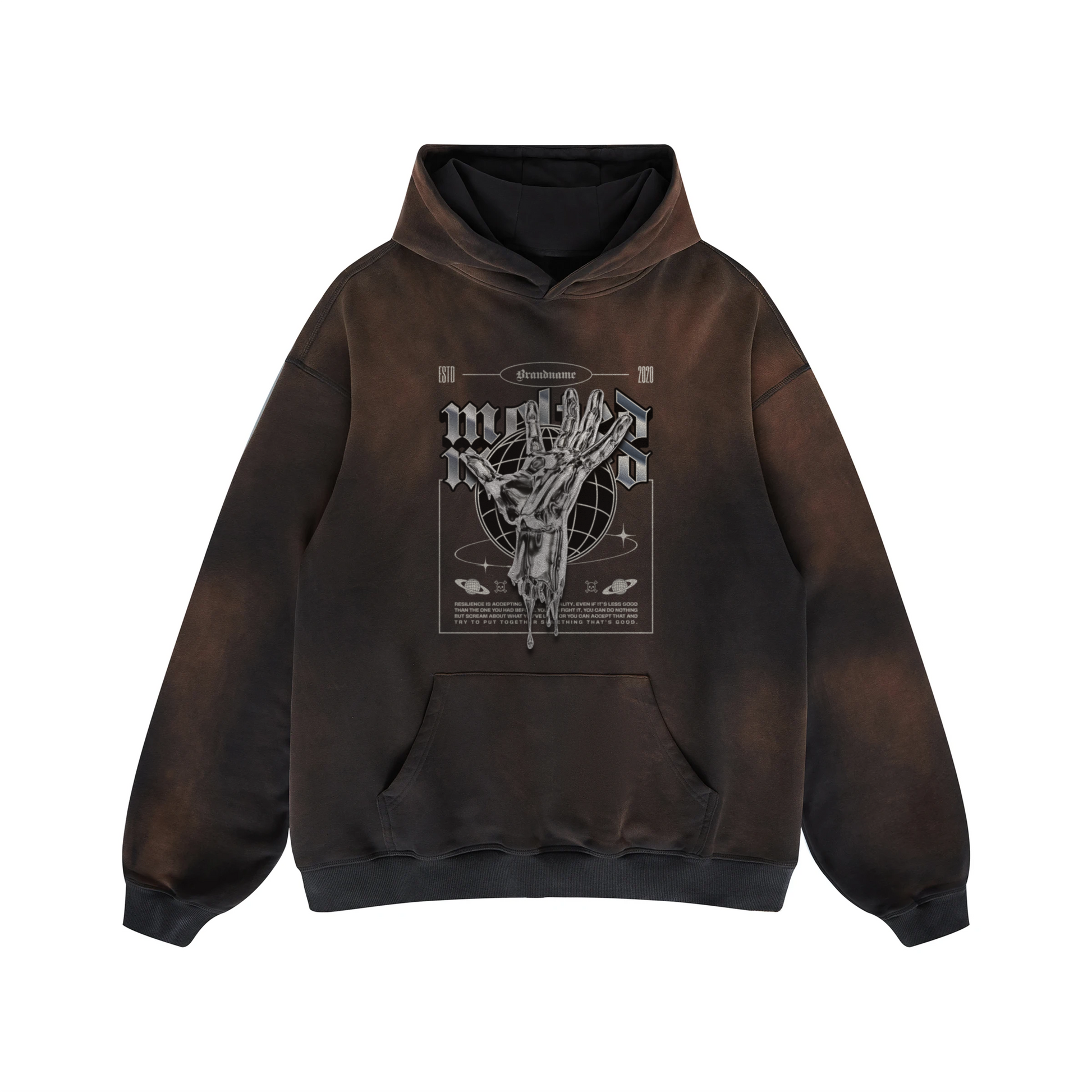 Melted World - 400GSM Unisex Super Heavyweight Sun Faded Hoodie