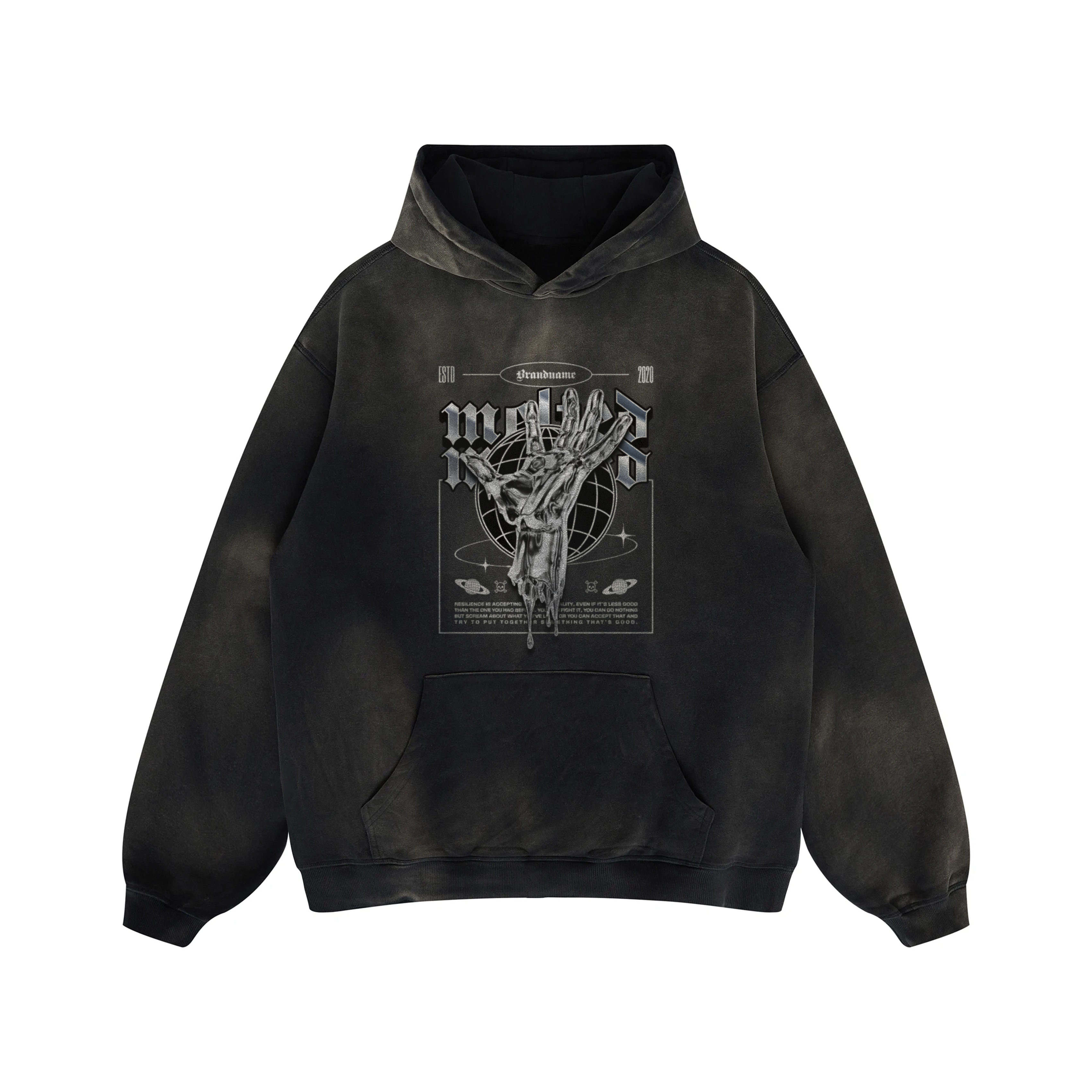 Melted World - 400GSM Unisex Super Heavyweight Sun Faded Hoodie
