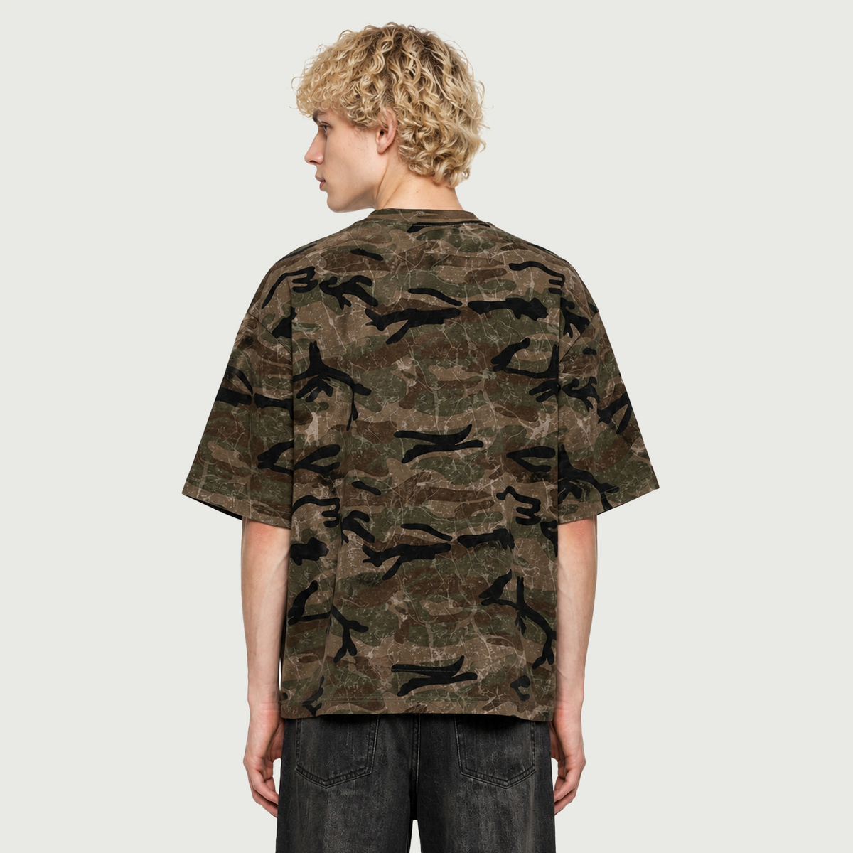 Recon Camo Boxy | Oversized Streetwear Tee | ILYRIANEDGE