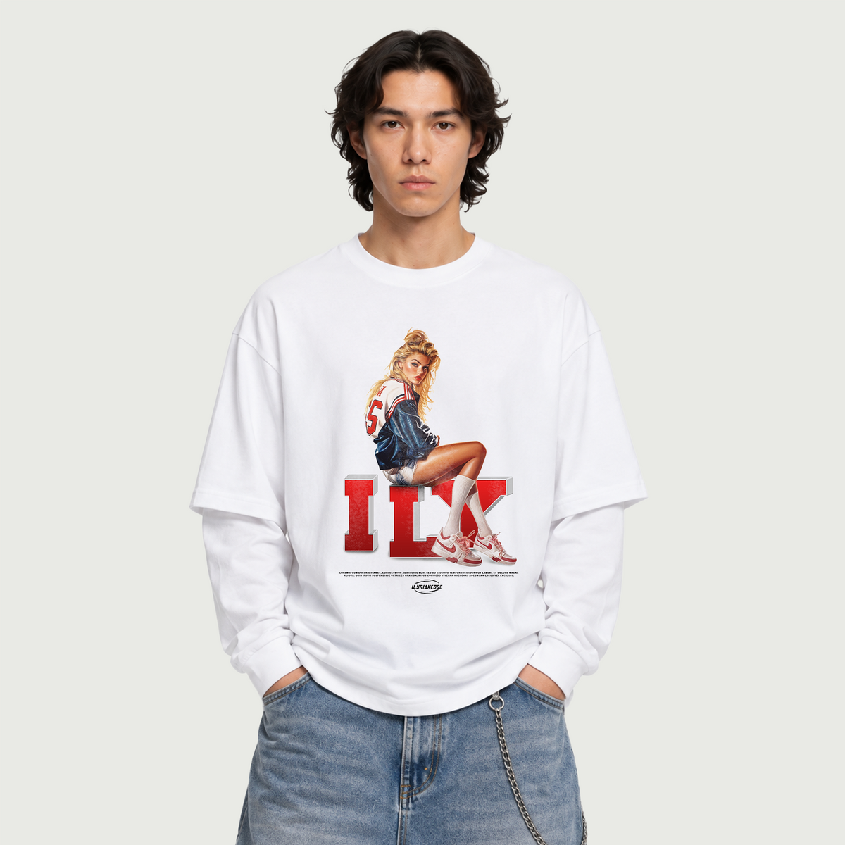 Court Queen | Oversized Layered T-Shirt | ILYRIANEDGE