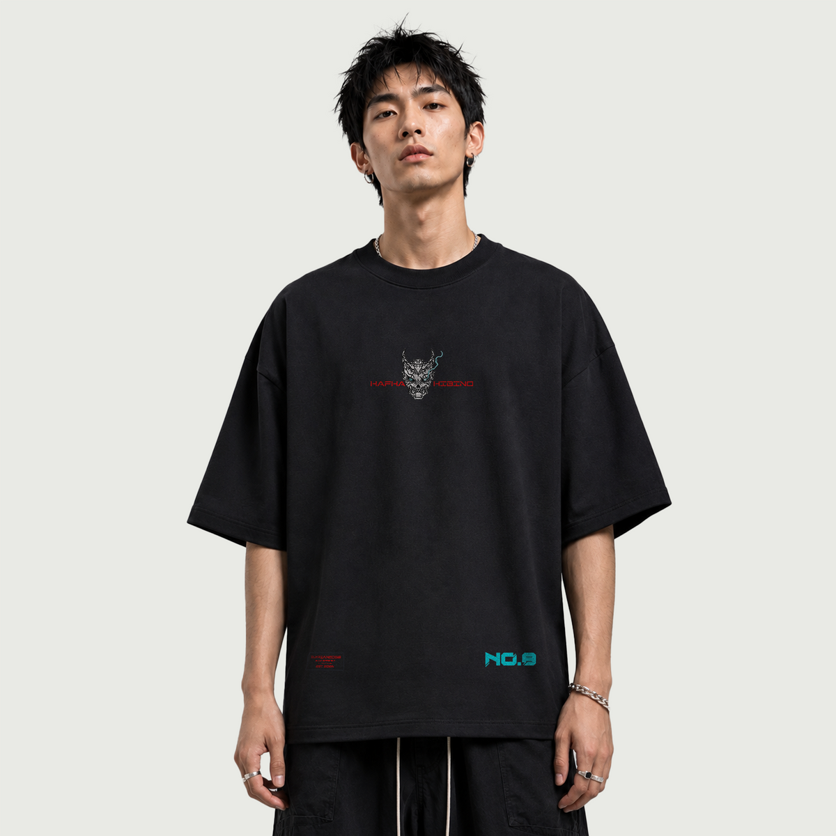 NO.8 | Premium  425GSM Heavyweight Oversized T-Shirt  | ILYRIANEDGE