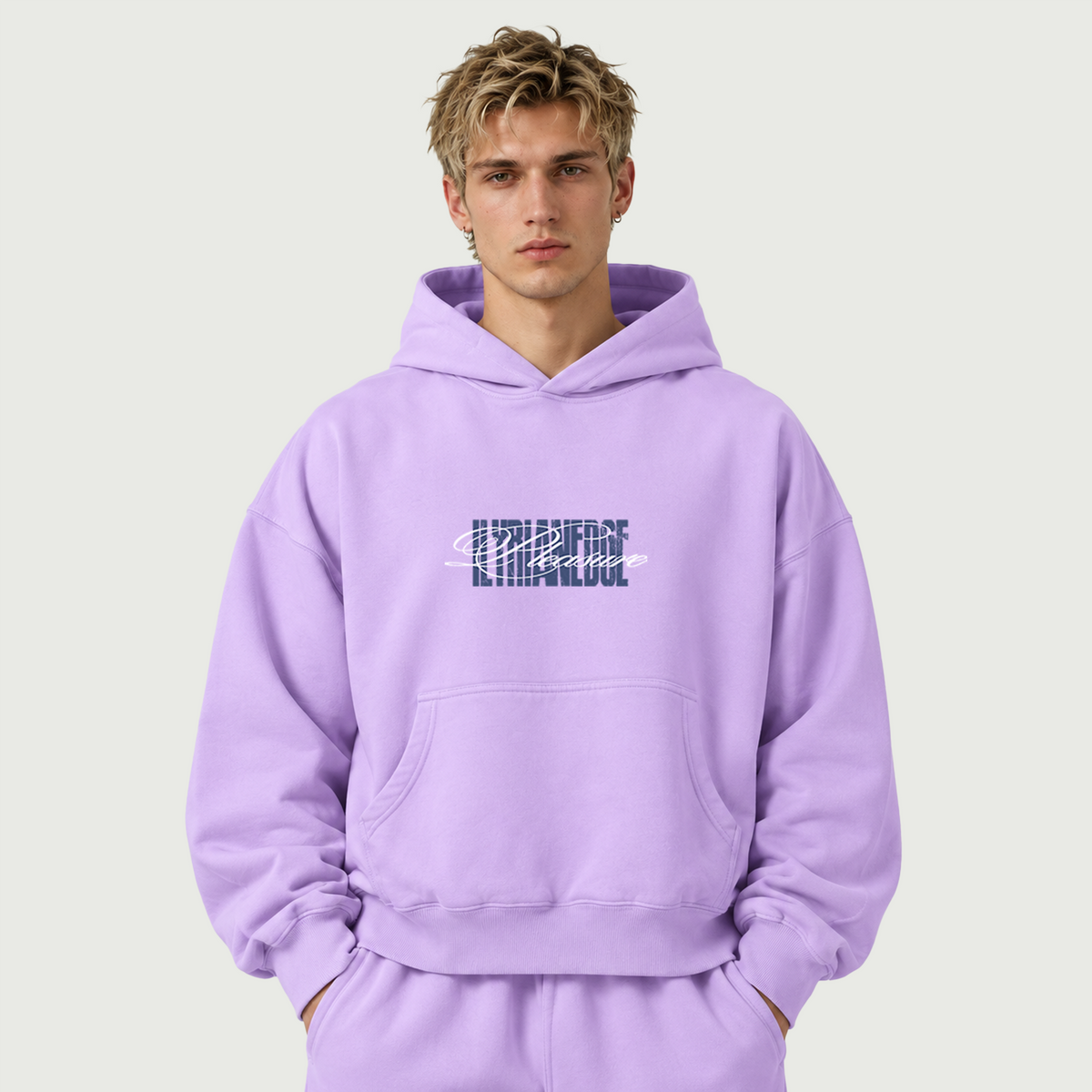 Violet Requiem | 420GSM Heavyweight Boxy Hoodie | ILYRIANEDGE
