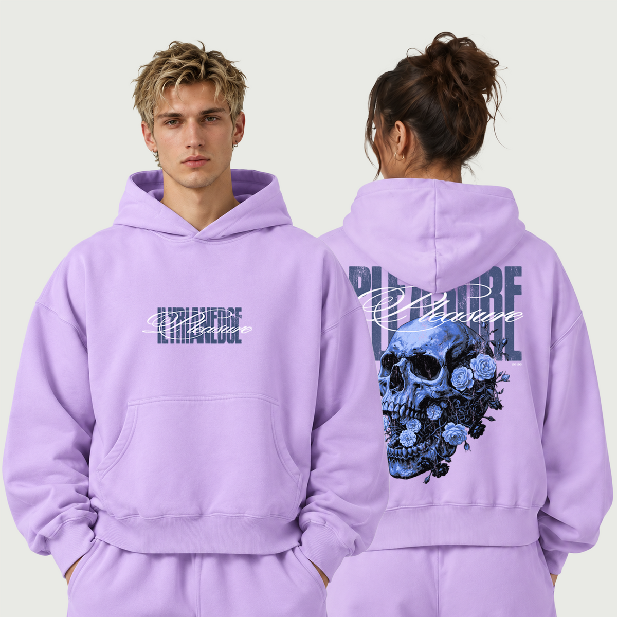 Violet Requiem | 420GSM Heavyweight Boxy Hoodie | ILYRIANEDGE