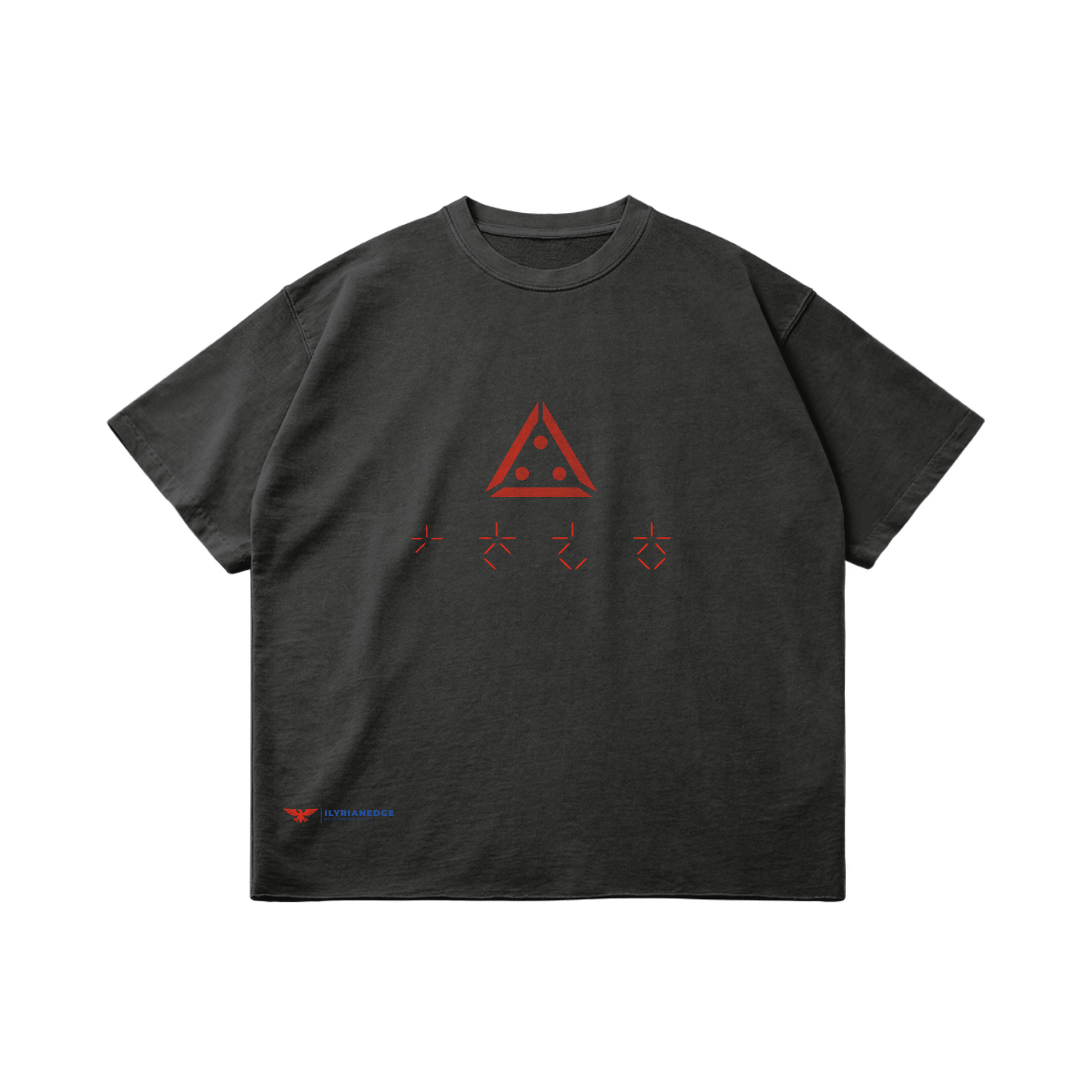 Predator Black| Faded Raw Hem T-Shirt | ILYRIANEDGE