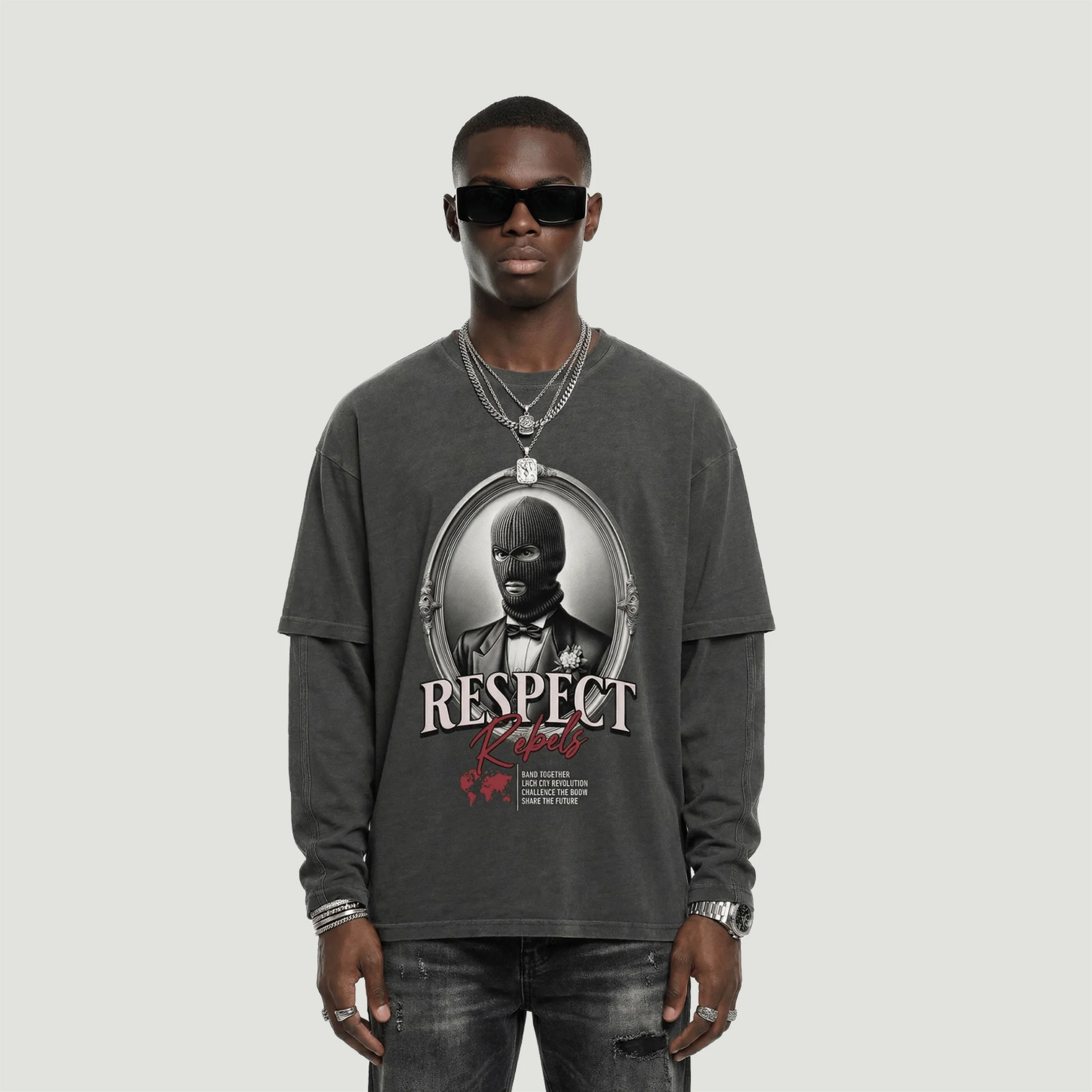 Respect Rebels | Faux-Layered Long Sleeve | ILYRIANEDGE