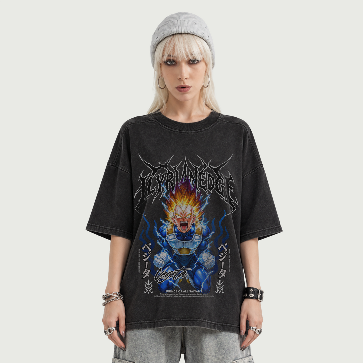 Royal Blood | 260GSM Vintage Wash Boxy T-Shirt | ILYRIANEDGE
