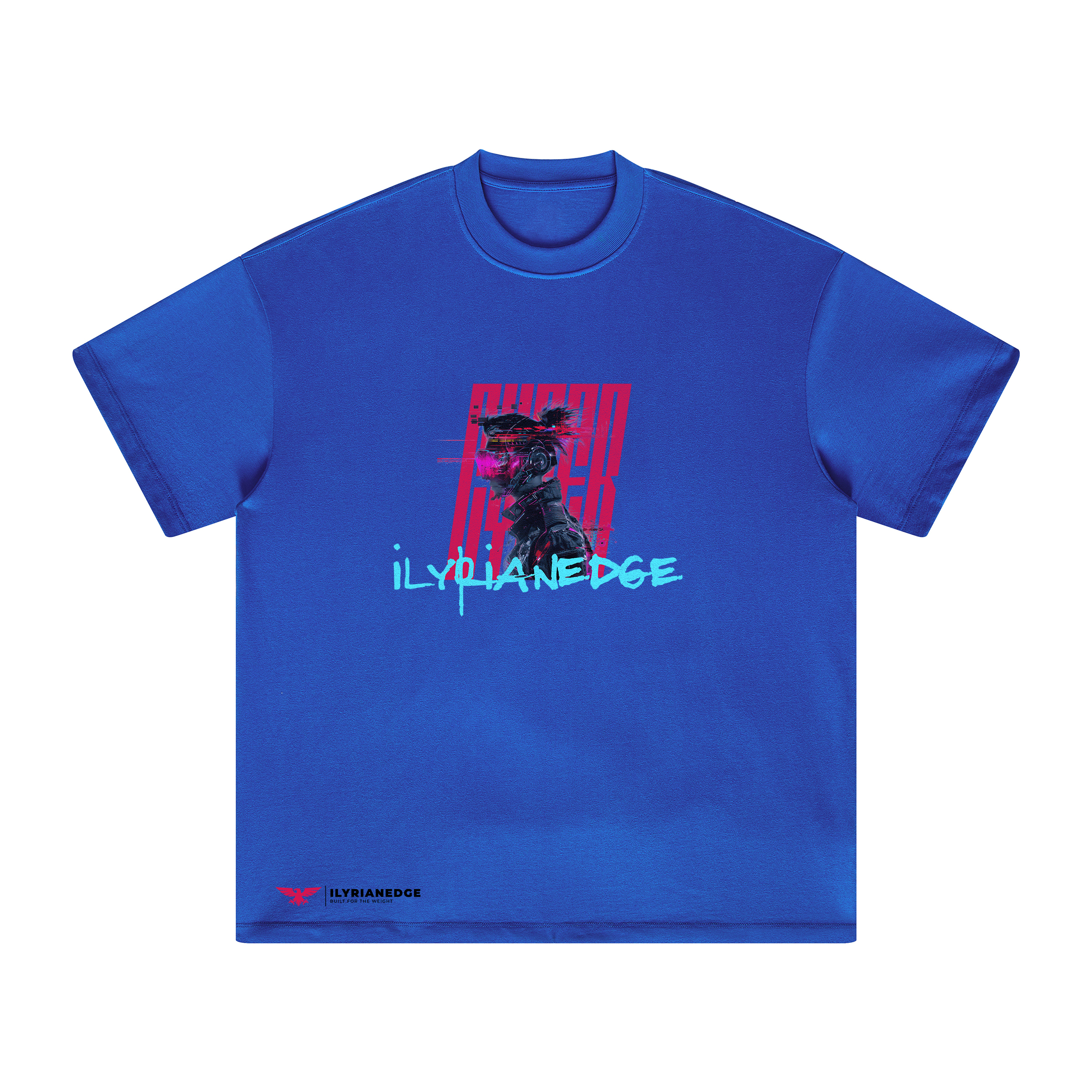 Glitch Runner | Oversized Crew Neck Tee | ILYRIANEDGE